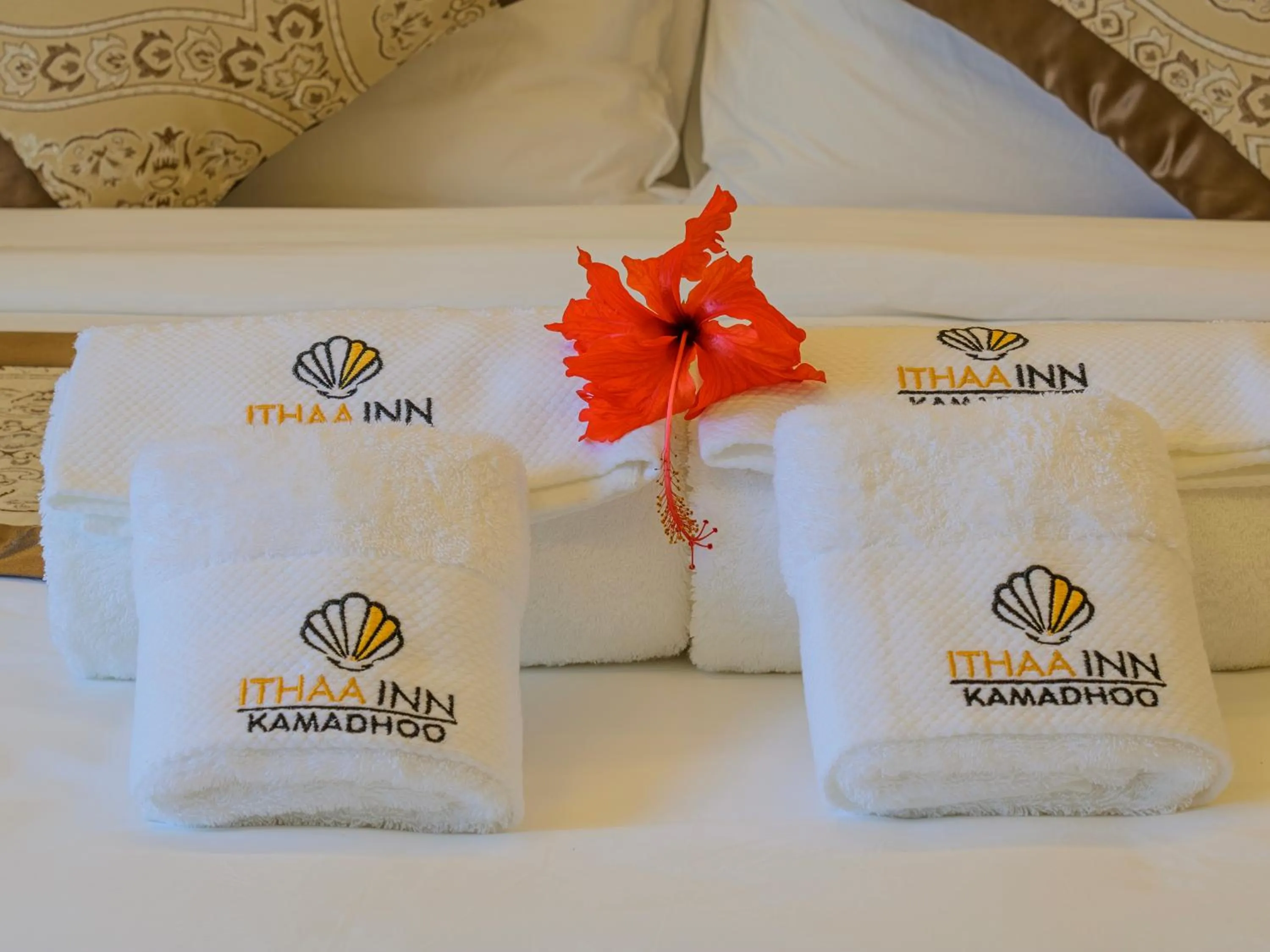 Bed in Ithaa Inn Kamadhoo