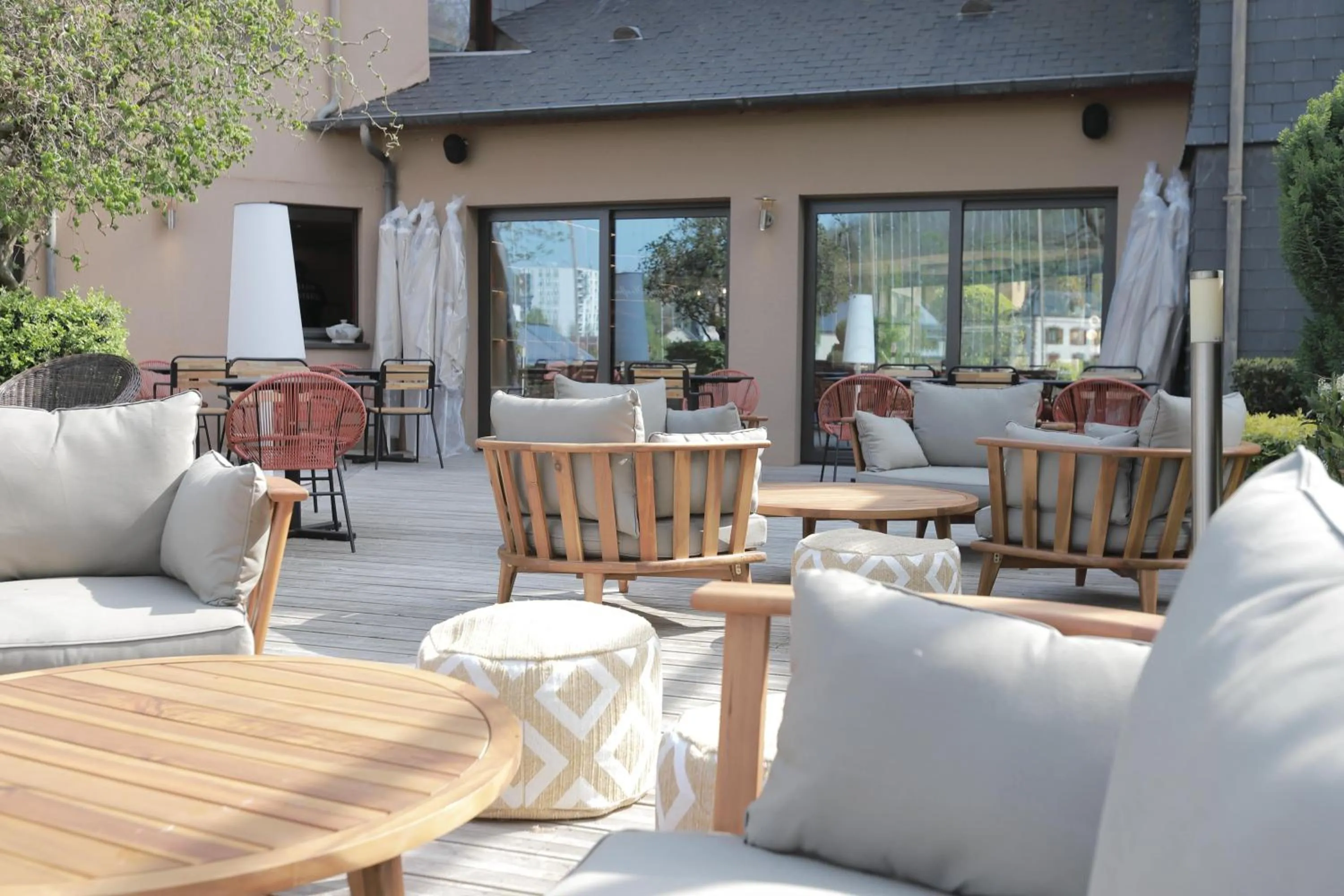 Balcony/Terrace in Hôtel Antares & Spa