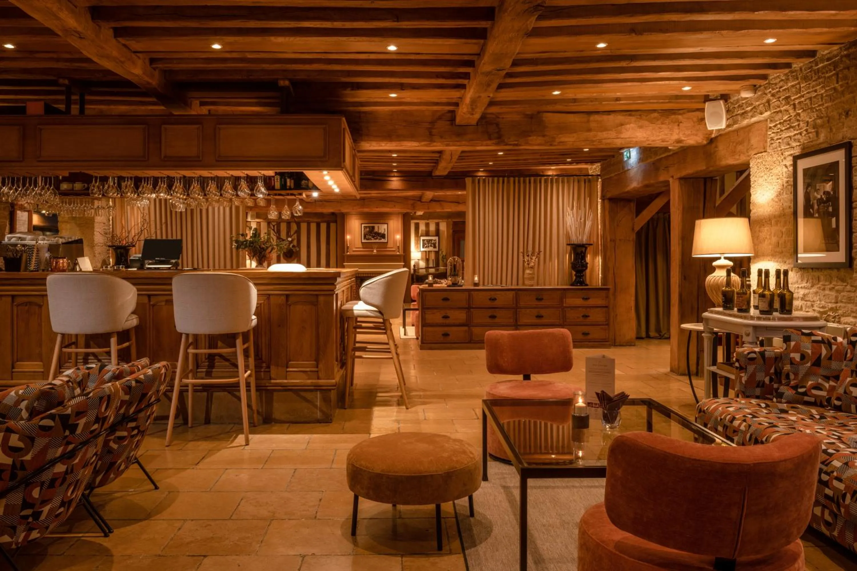 Lounge or bar in Les Manoirs de Tourgéville