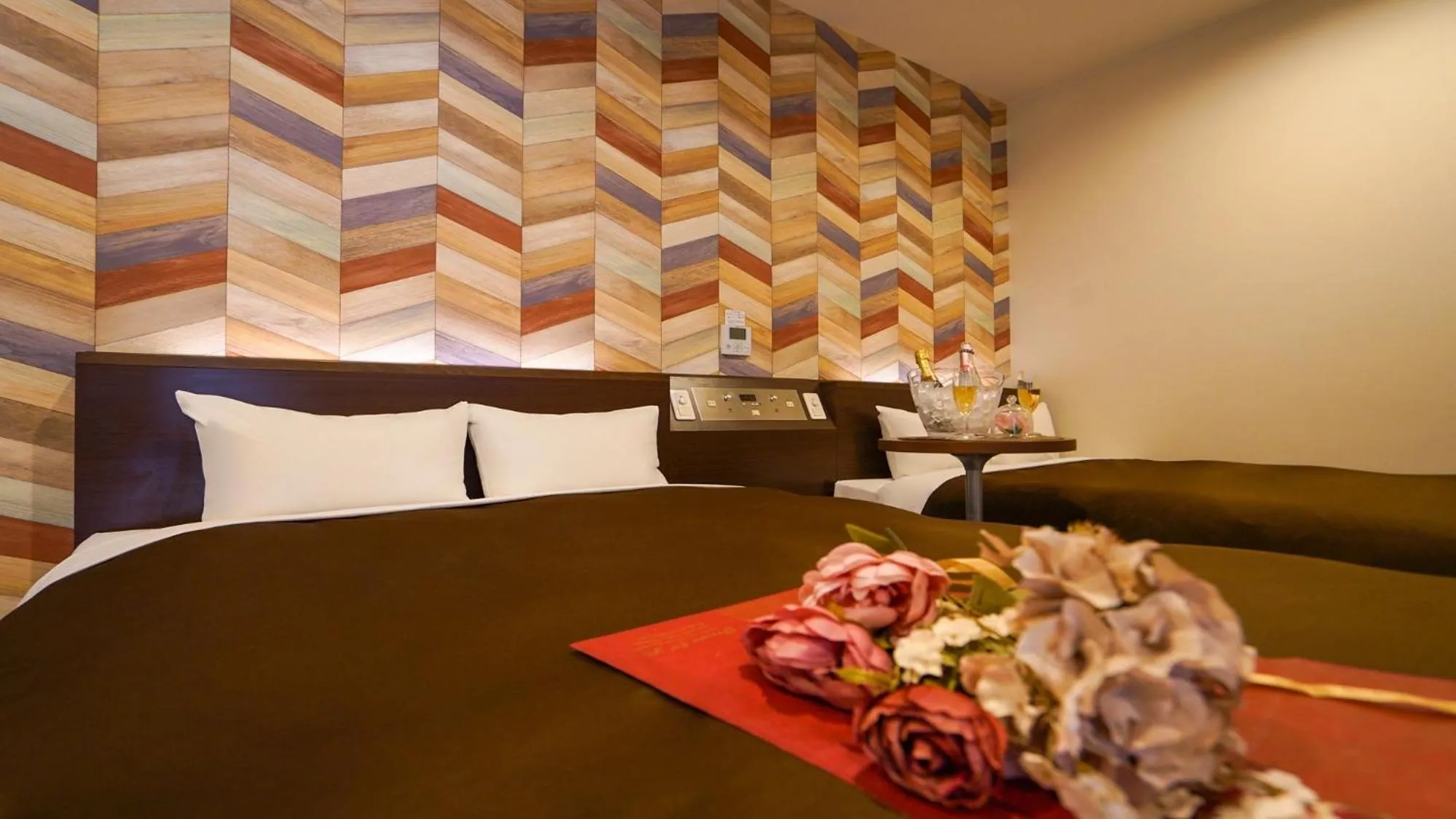 Bed in Hotel New Gaea Yanagawa