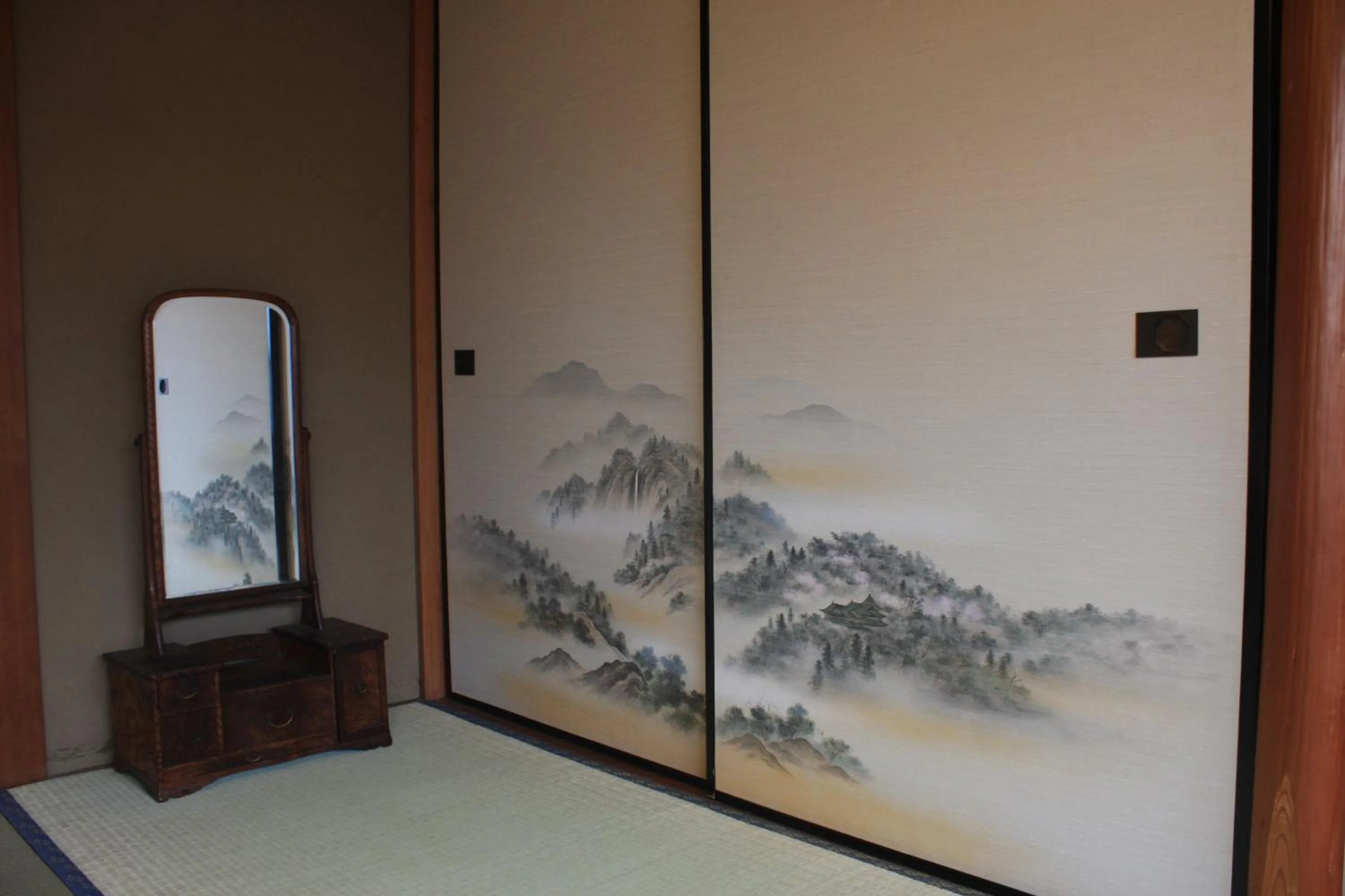 Decorative detail in Murasakino Guesthouse