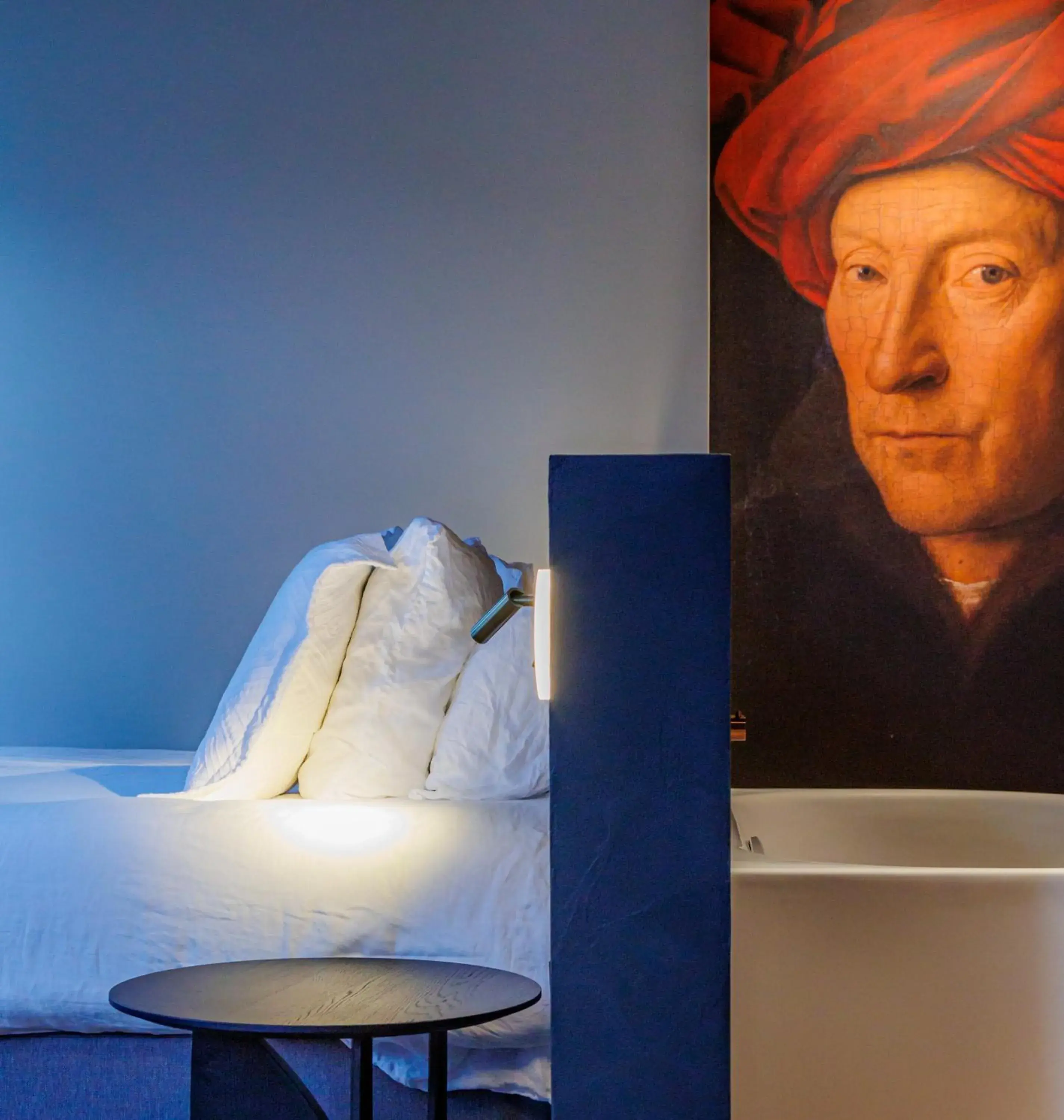 Decorative detail, Bed in Hotel Montanus Decorative detail, Bed in Hotel Montanus