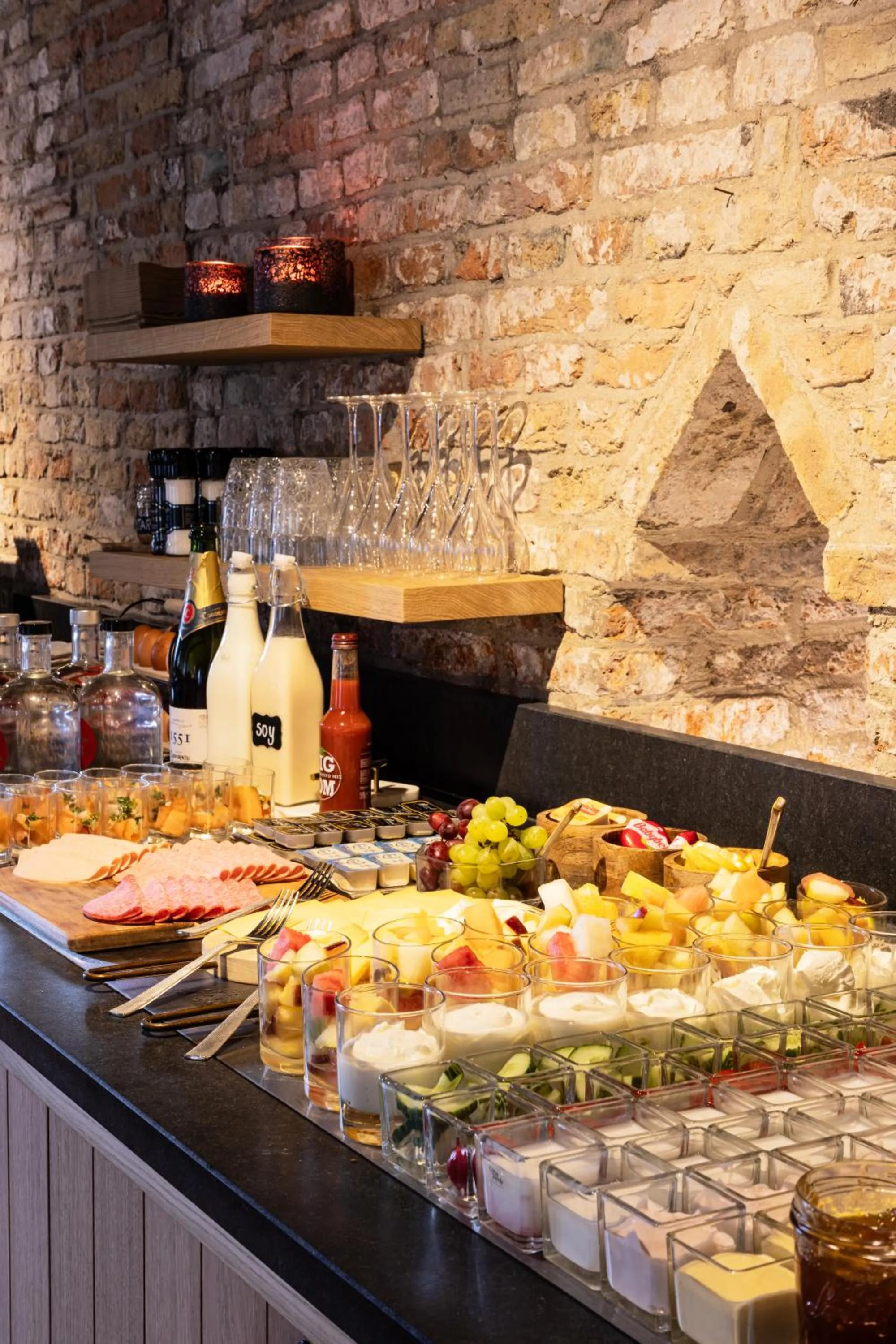 Buffet breakfast in Canal View Hotel Ter Brughe by CW Hotel Collection