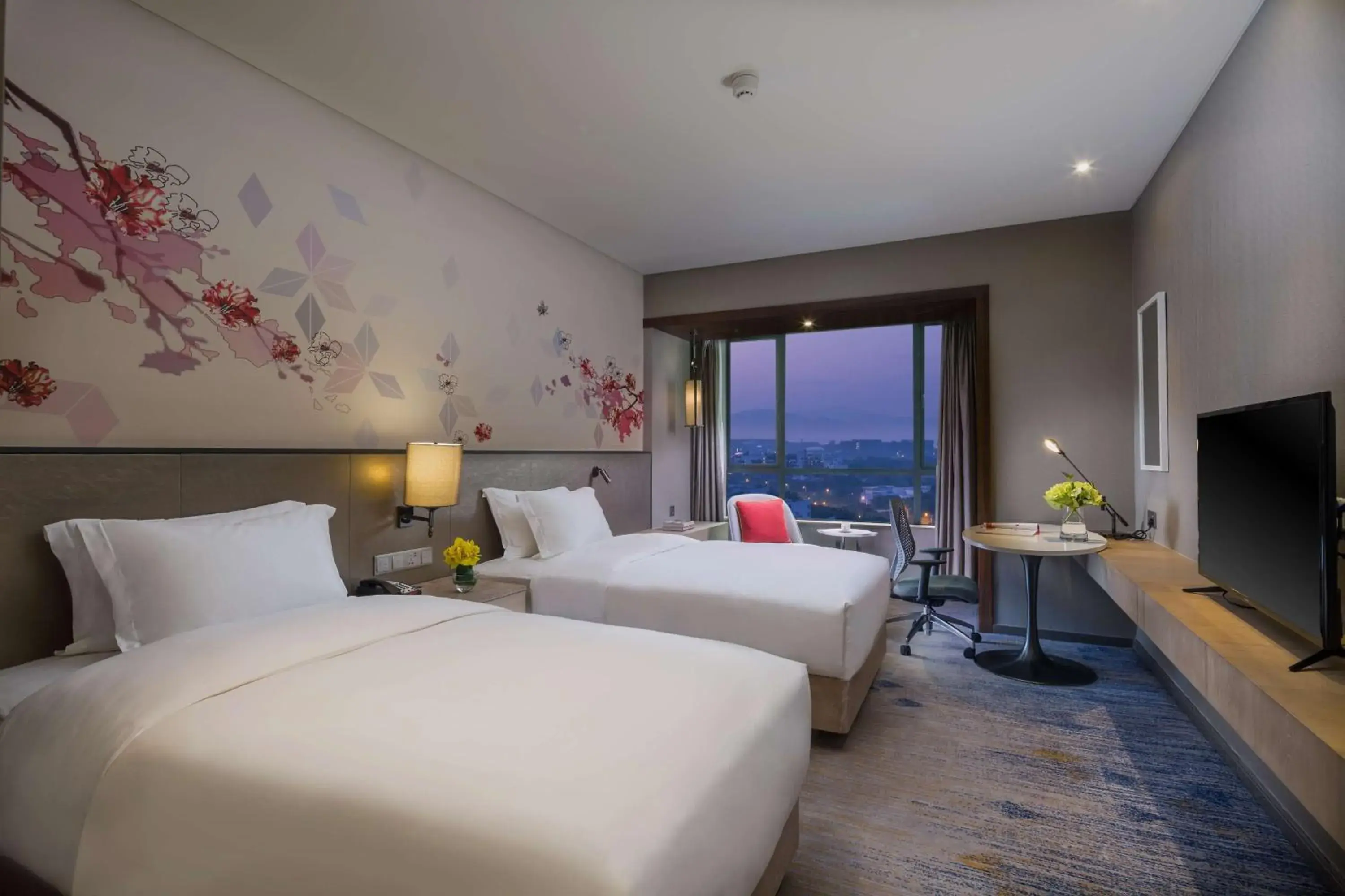 Bed in Hilton Garden Inn Zhongshan Guzhen Bed in Hilton Garden Inn Zhongshan Guzhen