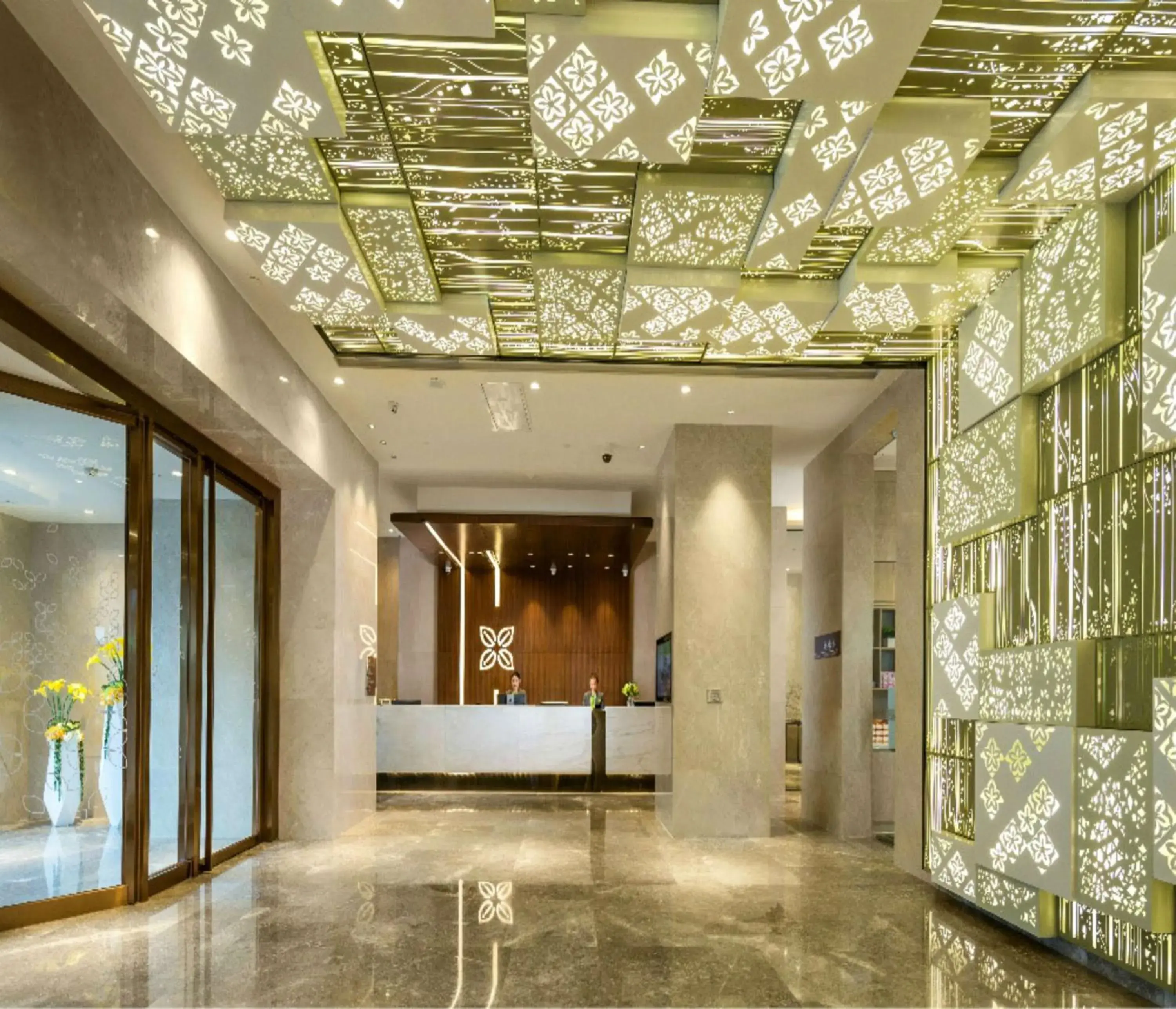 Lobby or reception in Hilton Garden Inn Zhongshan Guzhen Lobby or reception in Hilton Garden Inn Zhongshan Guzhen