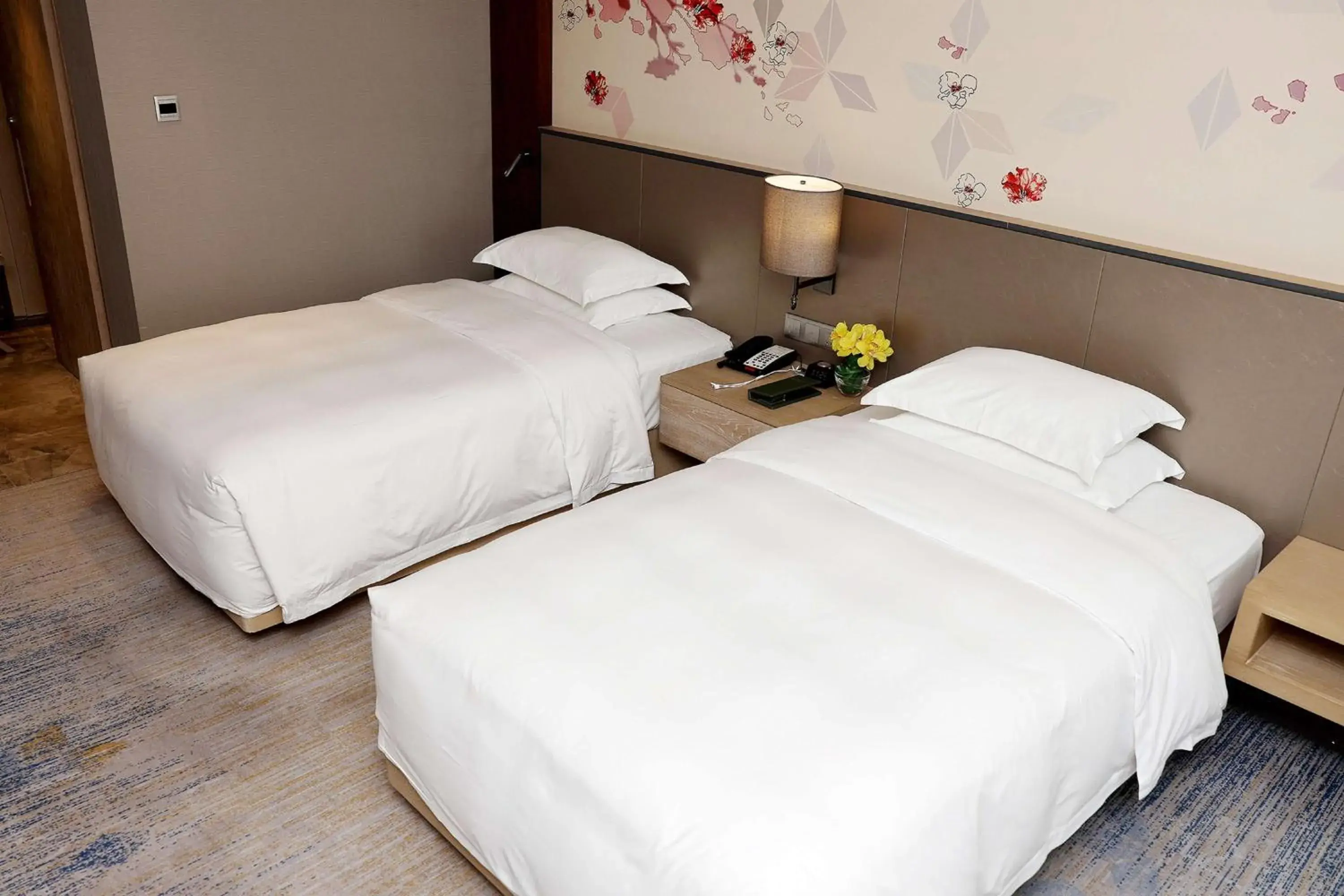 Bed in Hilton Garden Inn Zhongshan Guzhen Bed in Hilton Garden Inn Zhongshan Guzhen