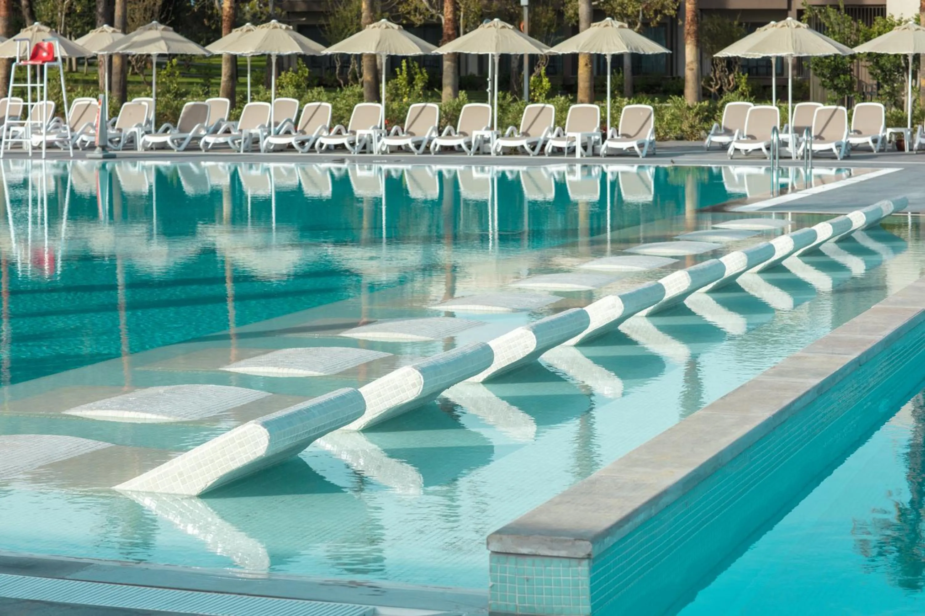 Pool view in Paloma Orenda