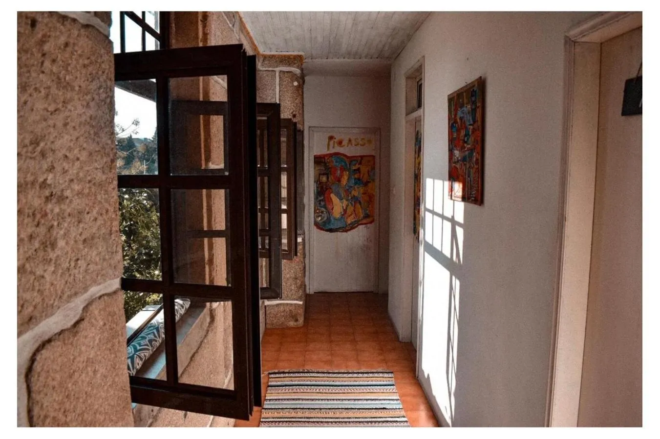 Garden view in Family Adams House Hostel