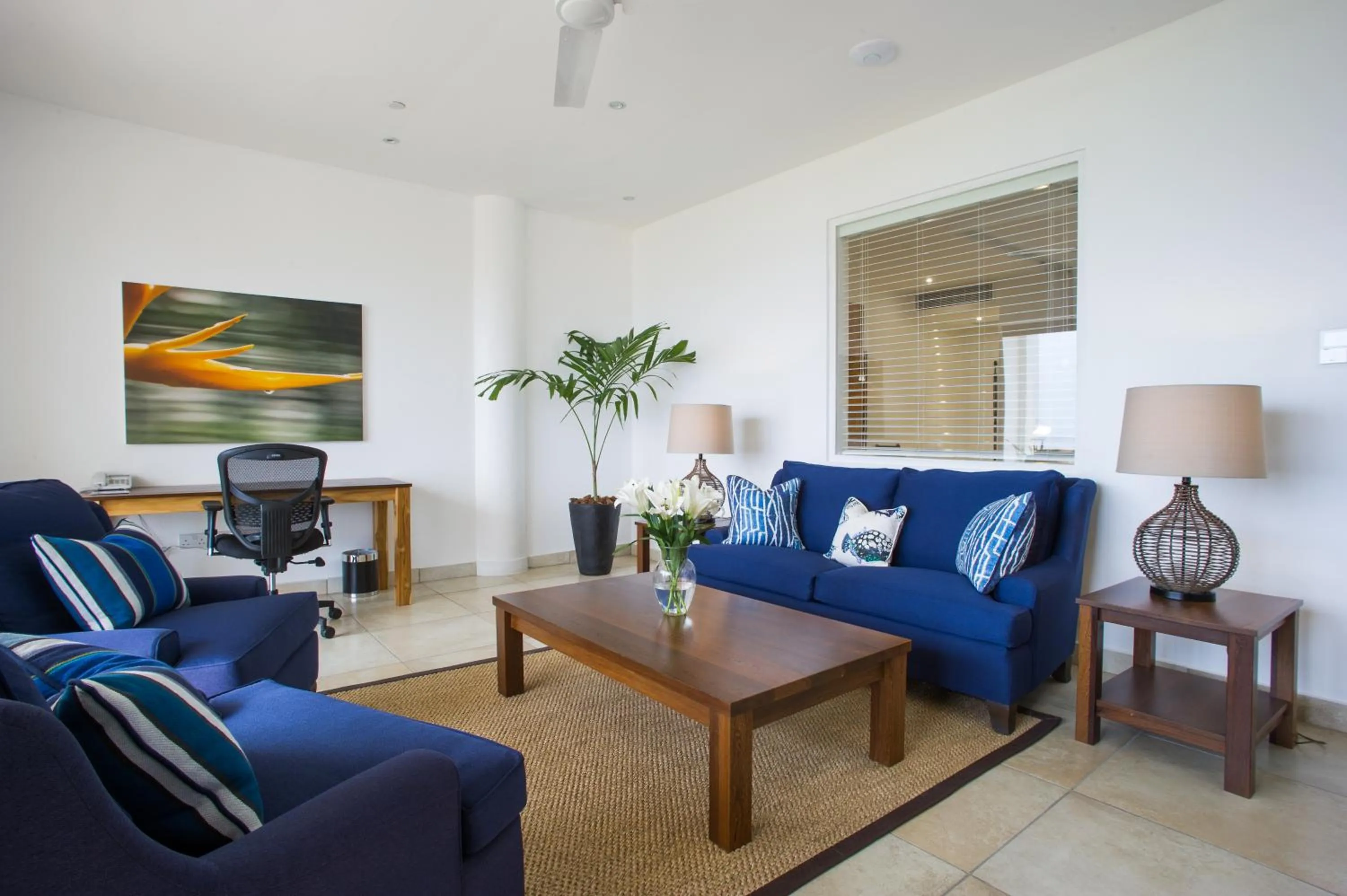 Living room in The Oyster Bay Hotel Suites