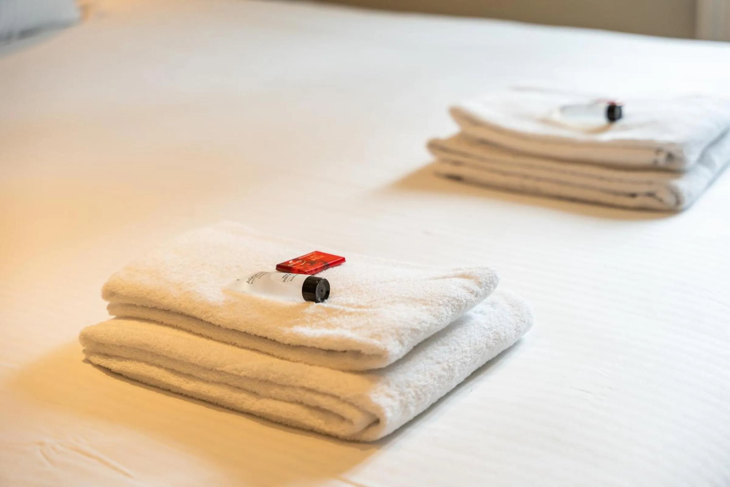 towels, Bed in Hotel de Pauw