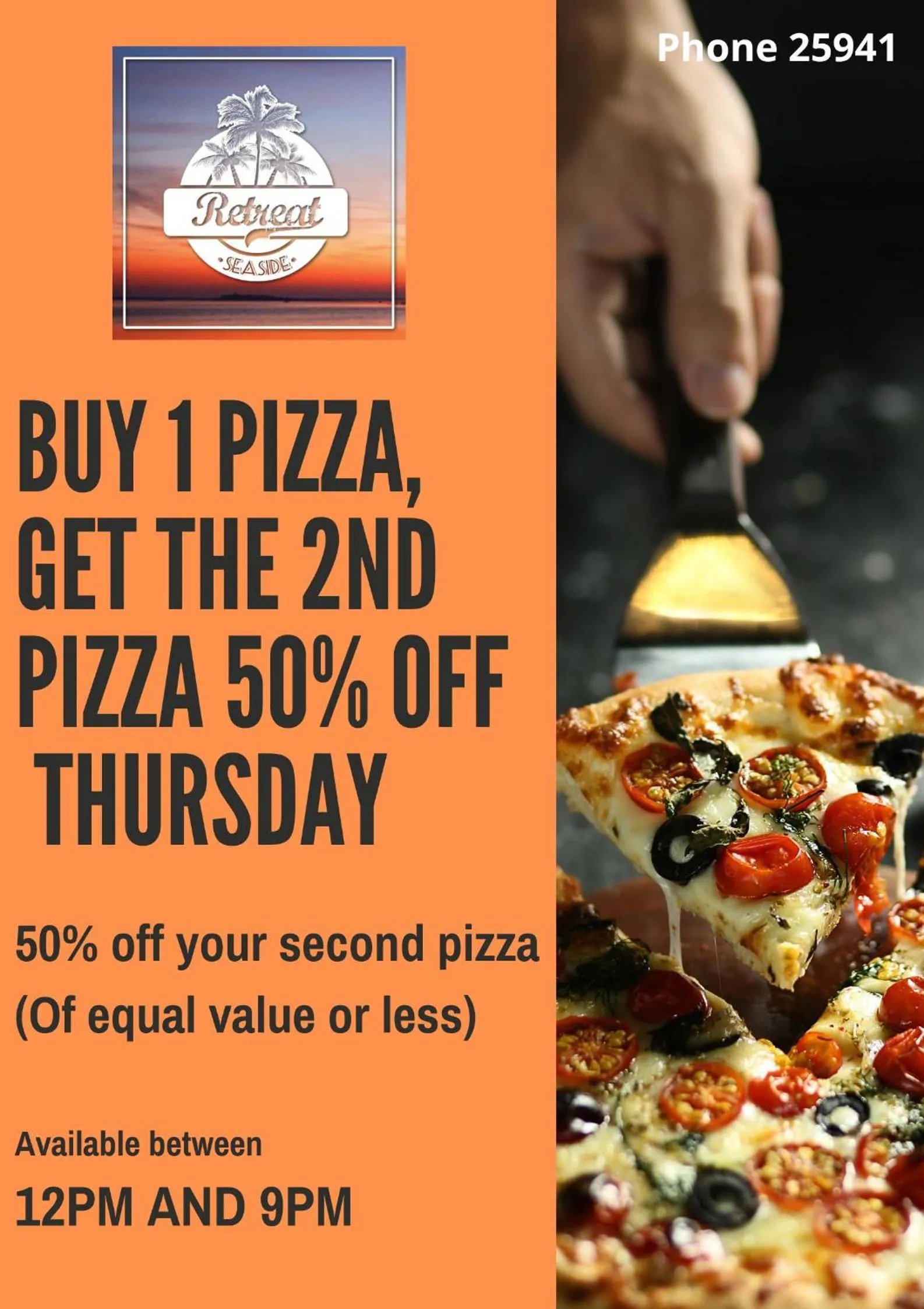 Restaurant/places to eat in Retreat Seaside