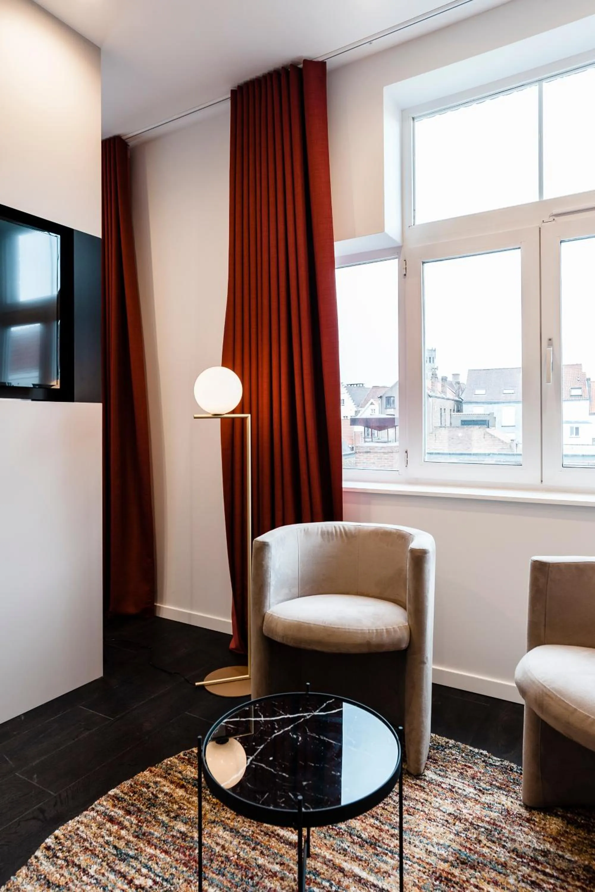 Seating area in Hotel Portinari