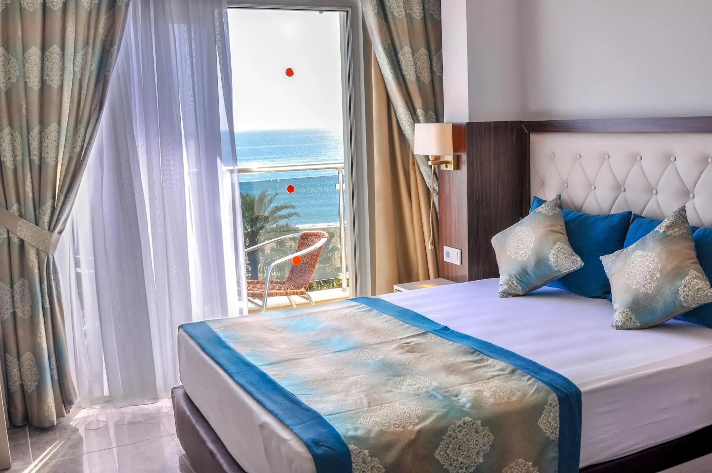 Bed in Cleopatra Golden Beach Hotel