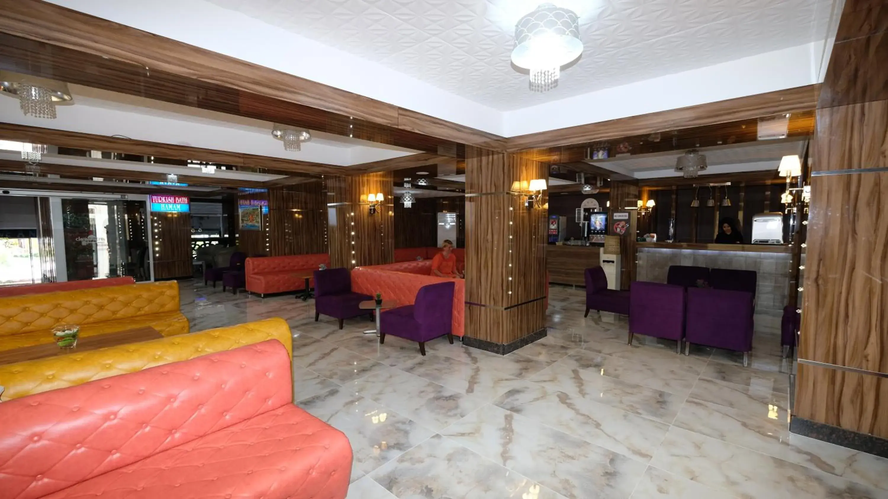Lounge or bar in Cleopatra Golden Beach Hotel