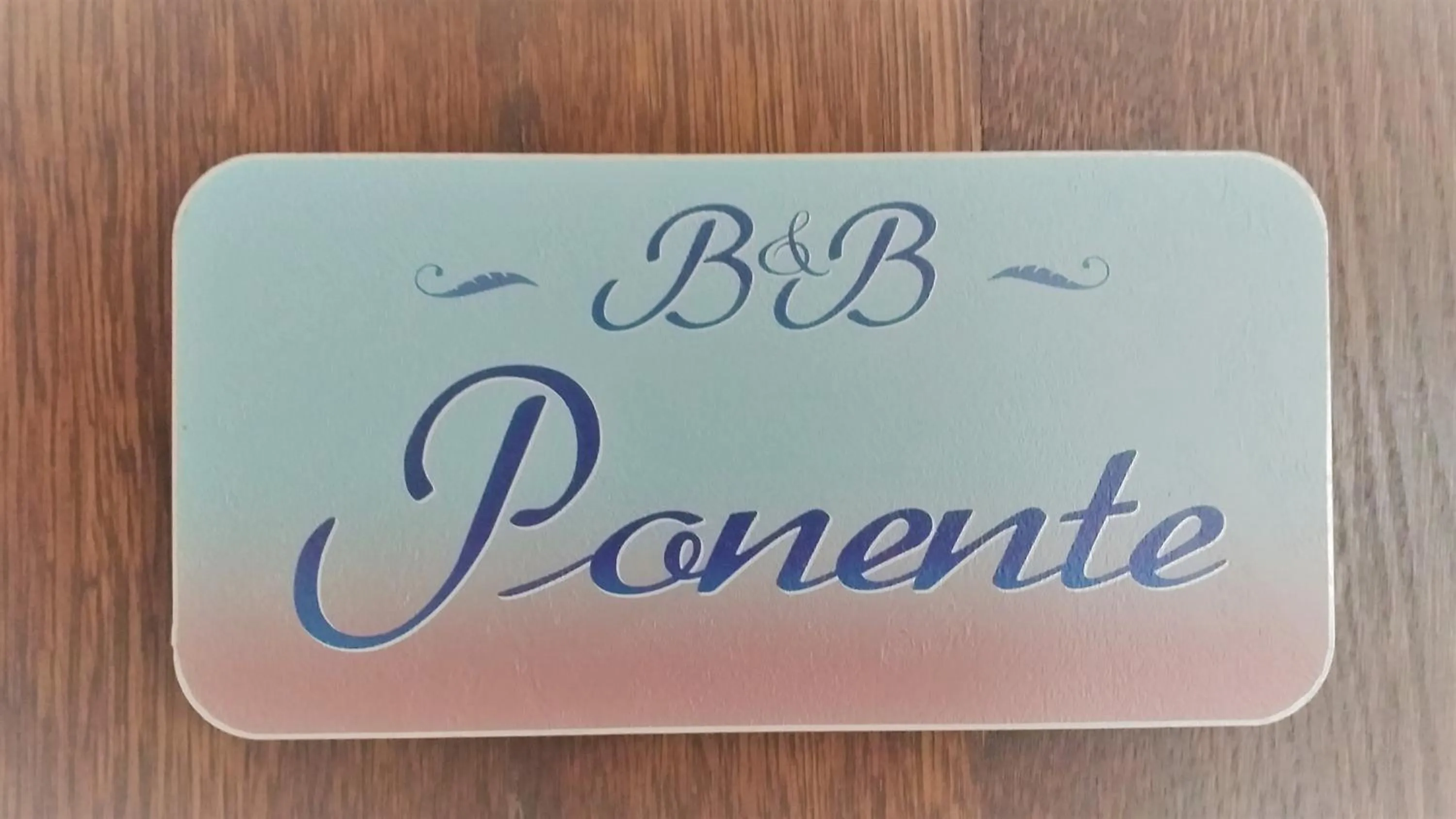 Logo/Certificate/Sign in B&B Le Vedute