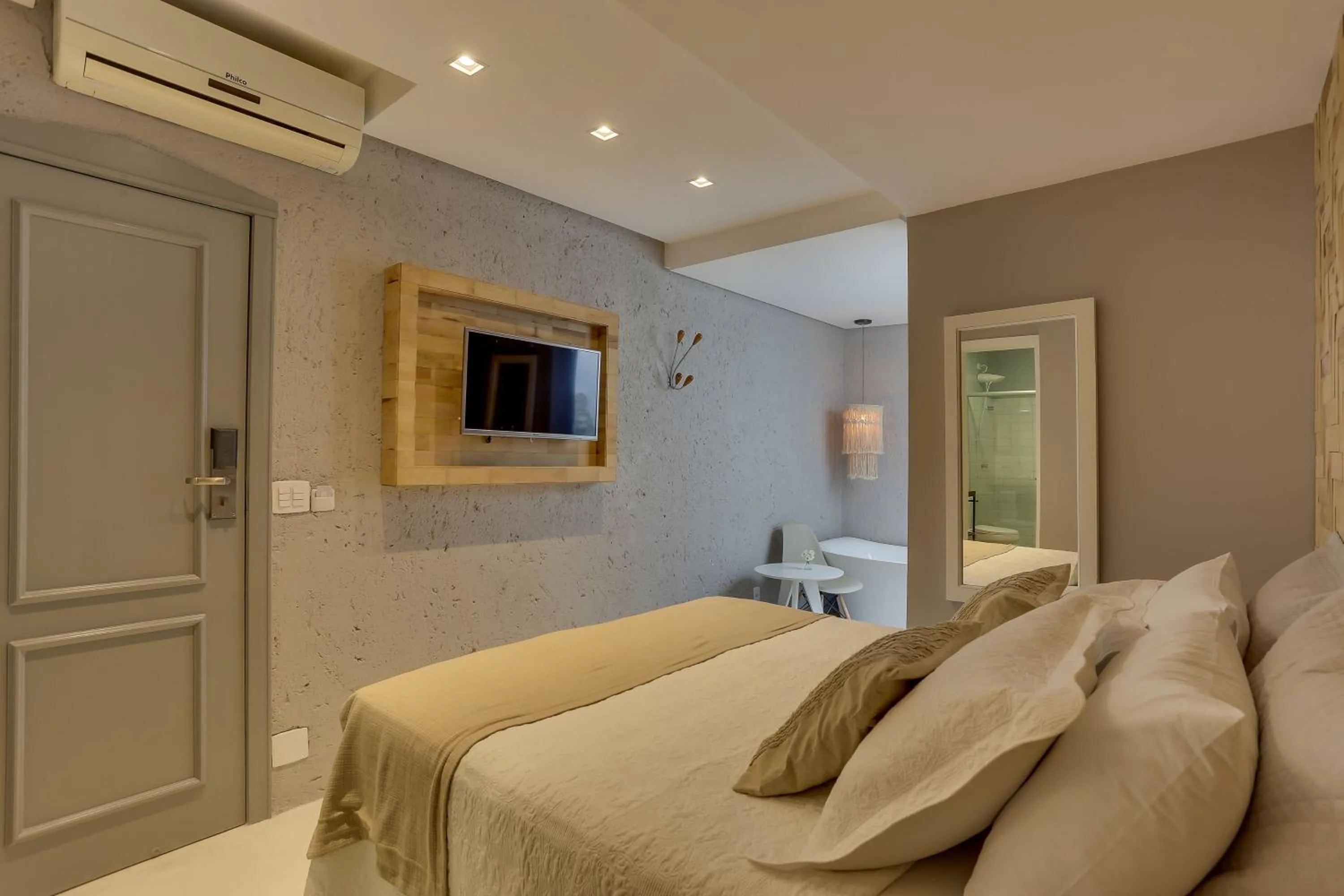 Bed in Solar Beach Hotel