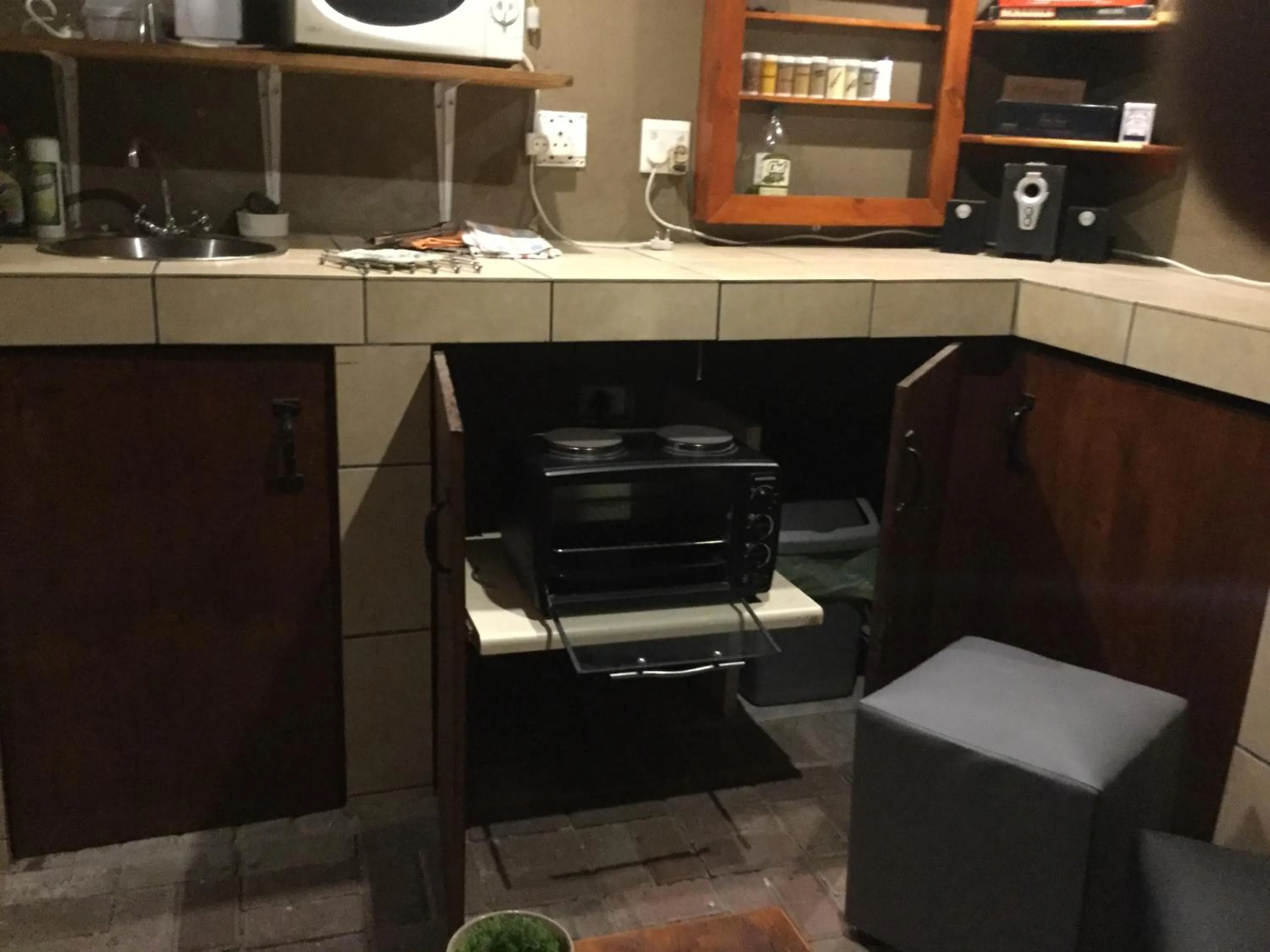 Communal kitchen in The Buddha Garden