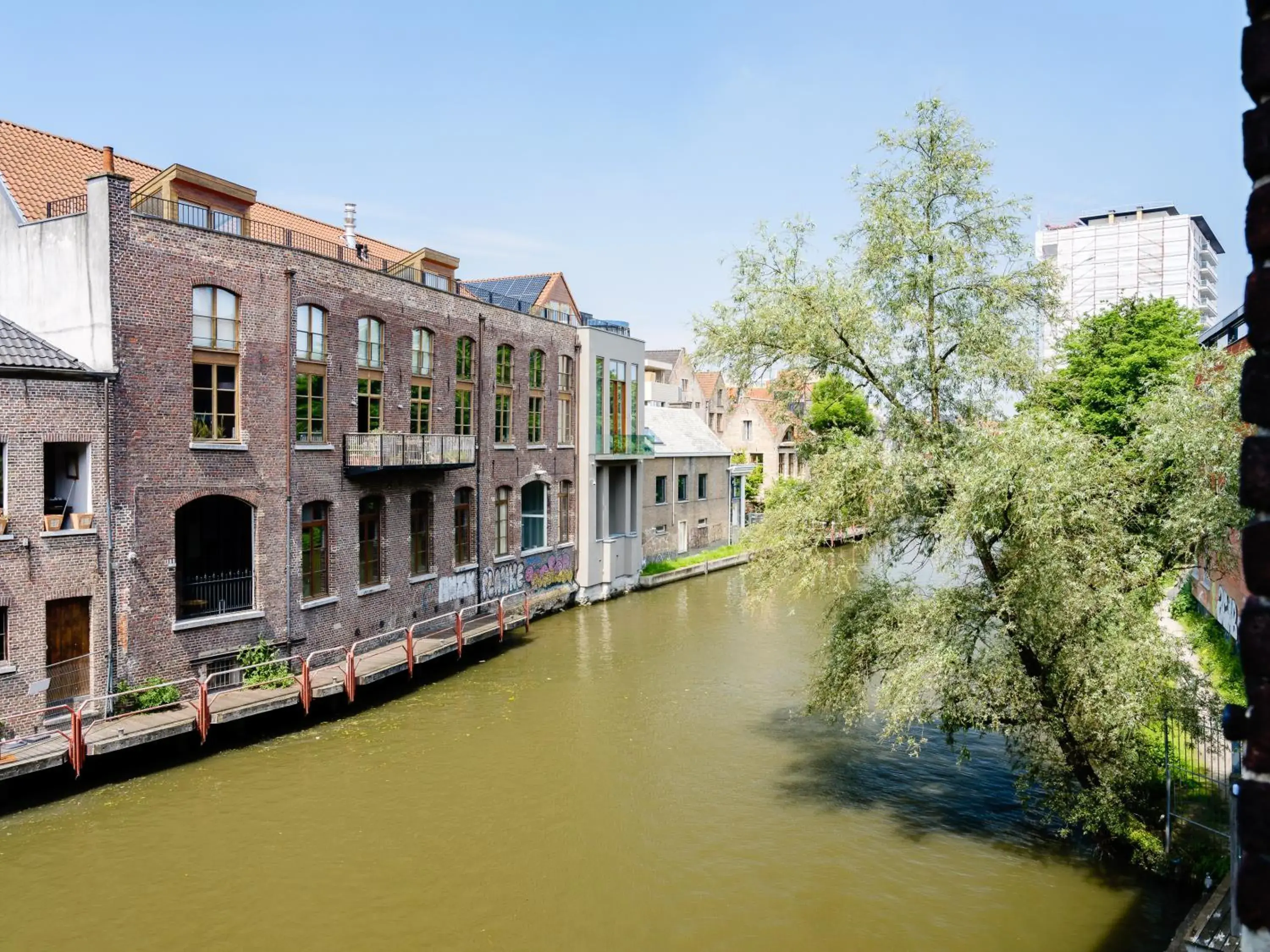 River view in Ghent River Hotel River view in Ghent River Hotel