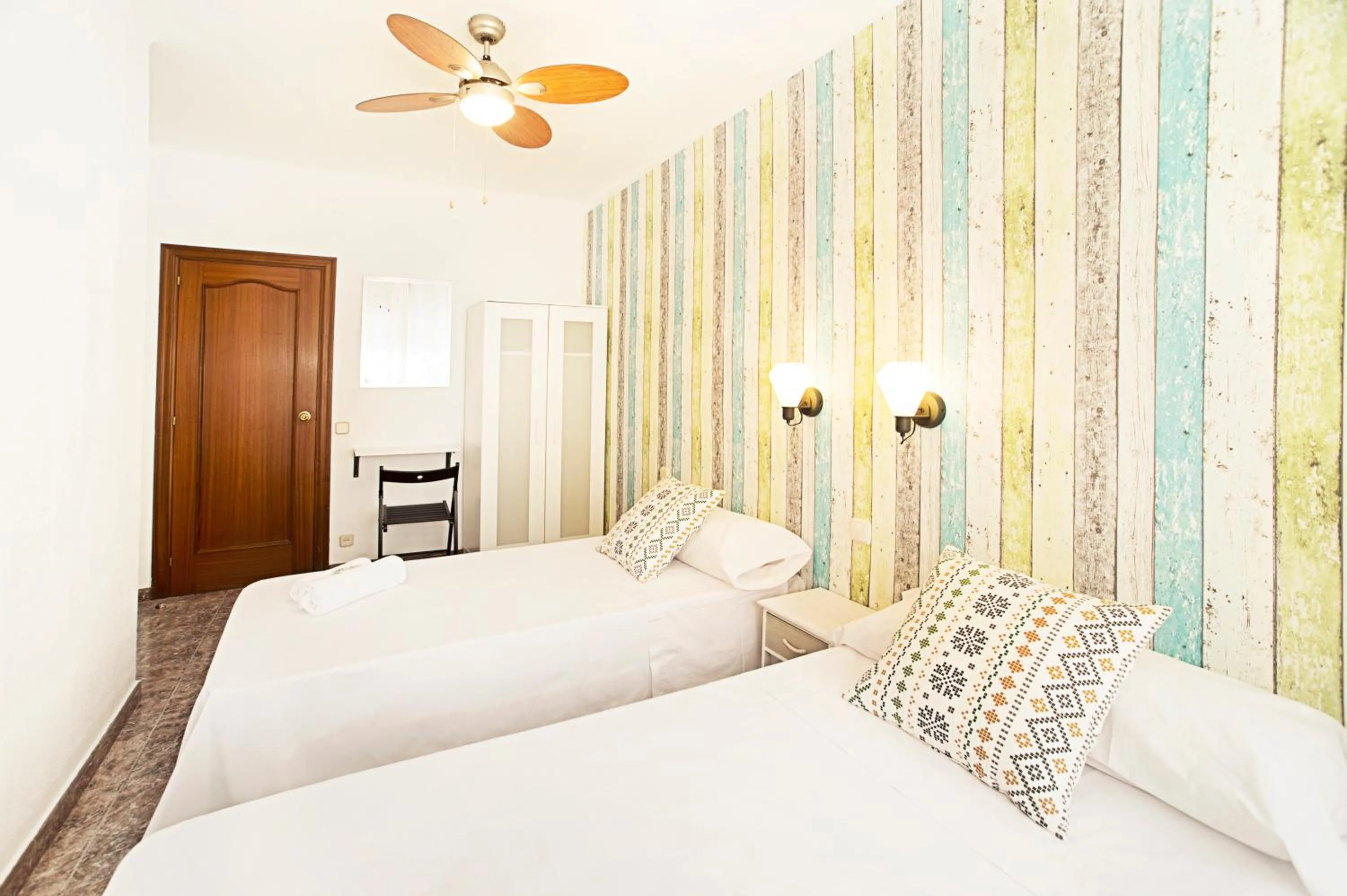 Bedroom, Bed in Fira Guest House