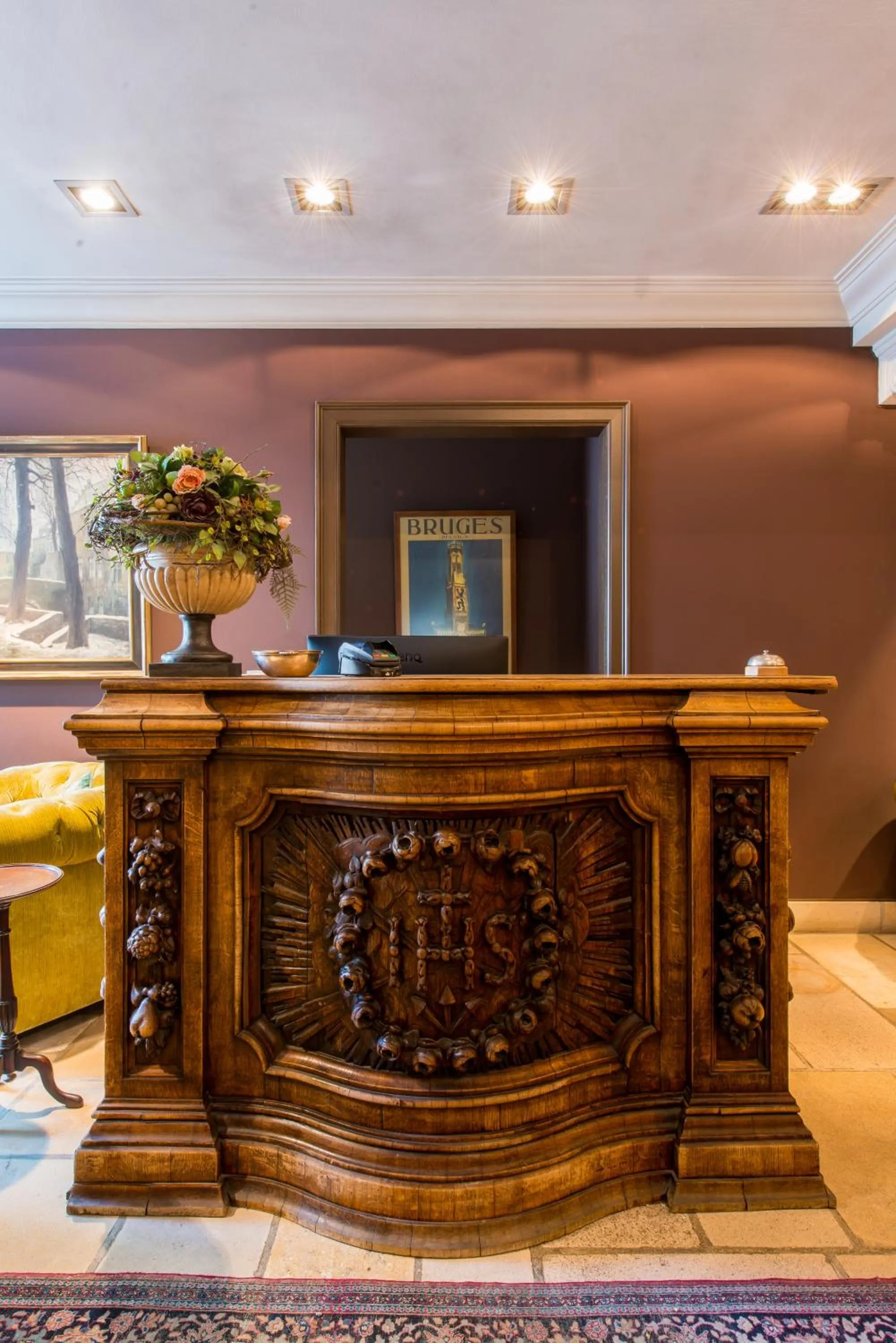 Lobby or reception in Boutique Hotel Die Swaene