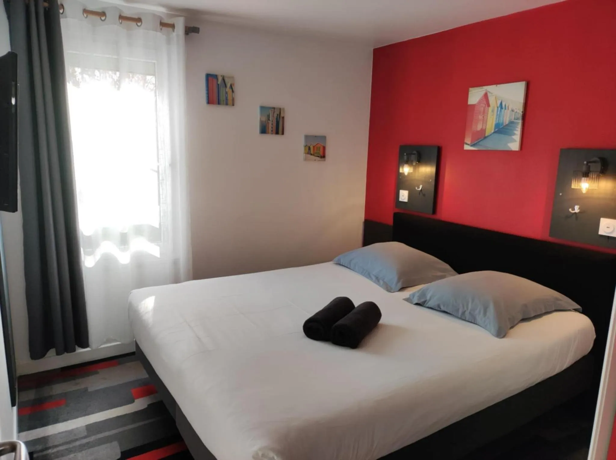 Bedroom, Bed in Kyriad Direct Saintes