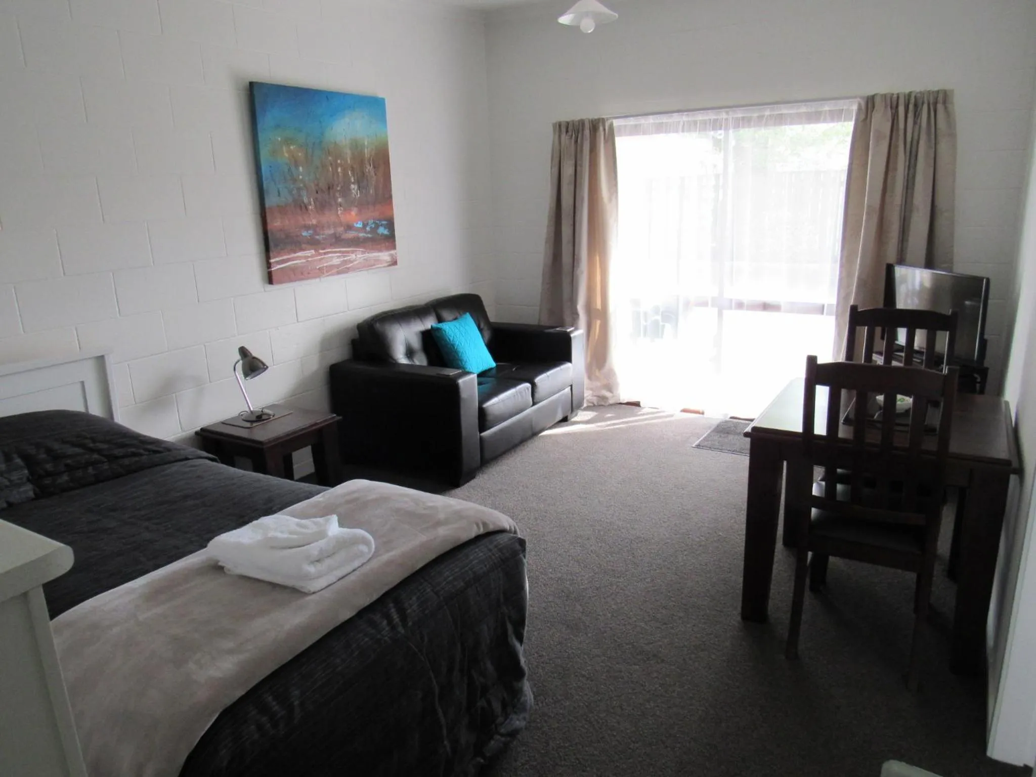 Bed in Matador Motel