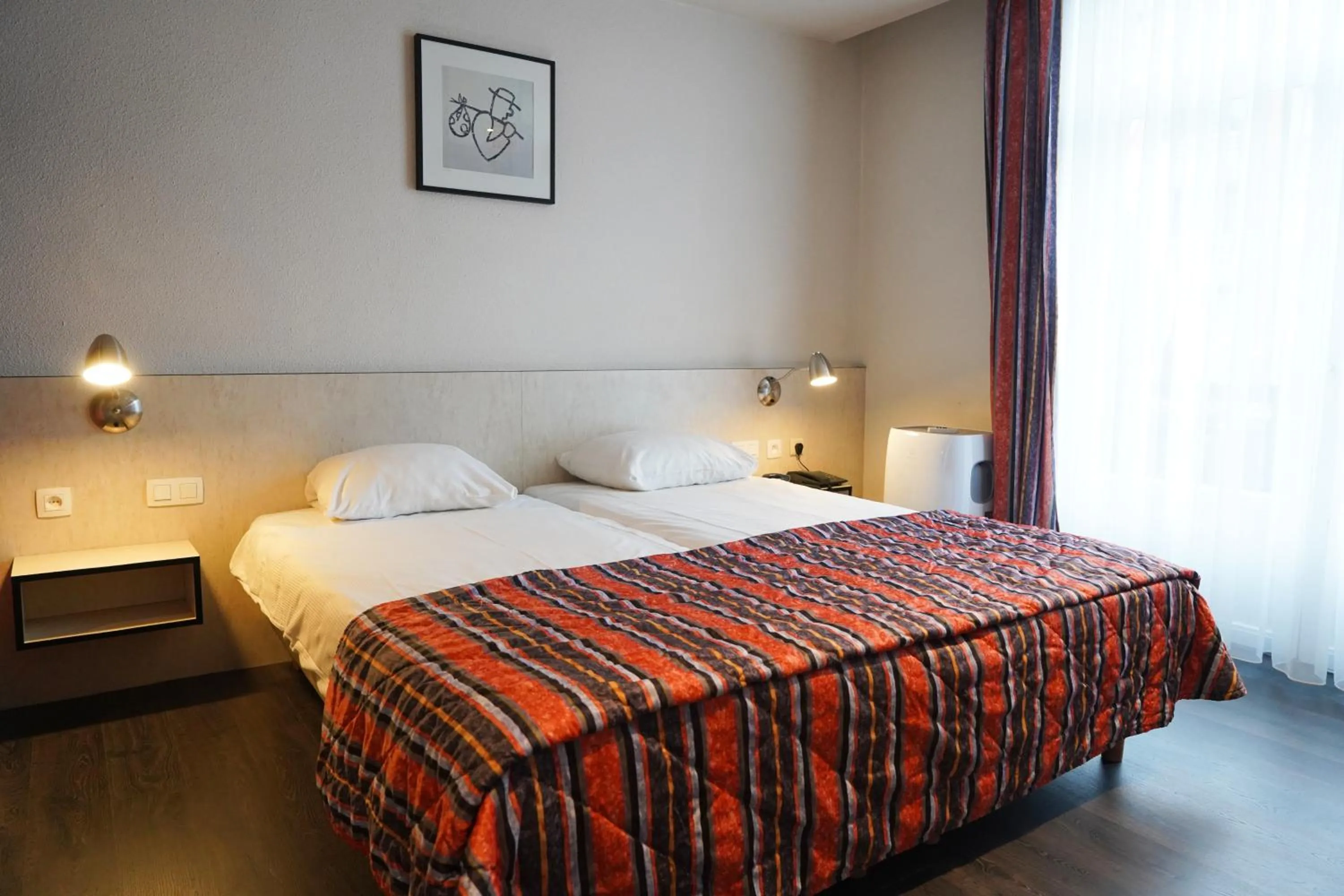 Bedroom, Bed in Hotel Prins Boudewijn