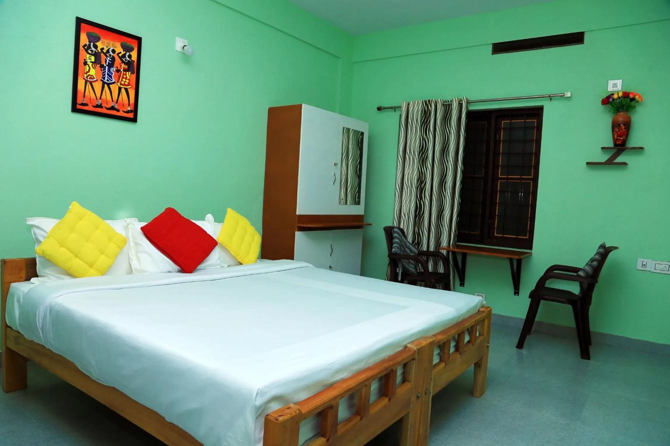 Bed in Gooseberry Family Retreats - Wayanad by KARAPUZHA RESORTS