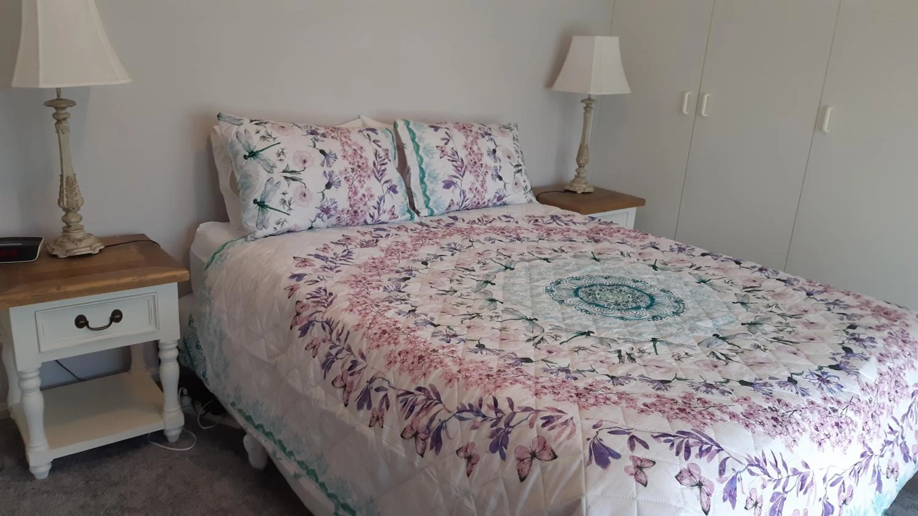 Bed in Butterfly Cottage