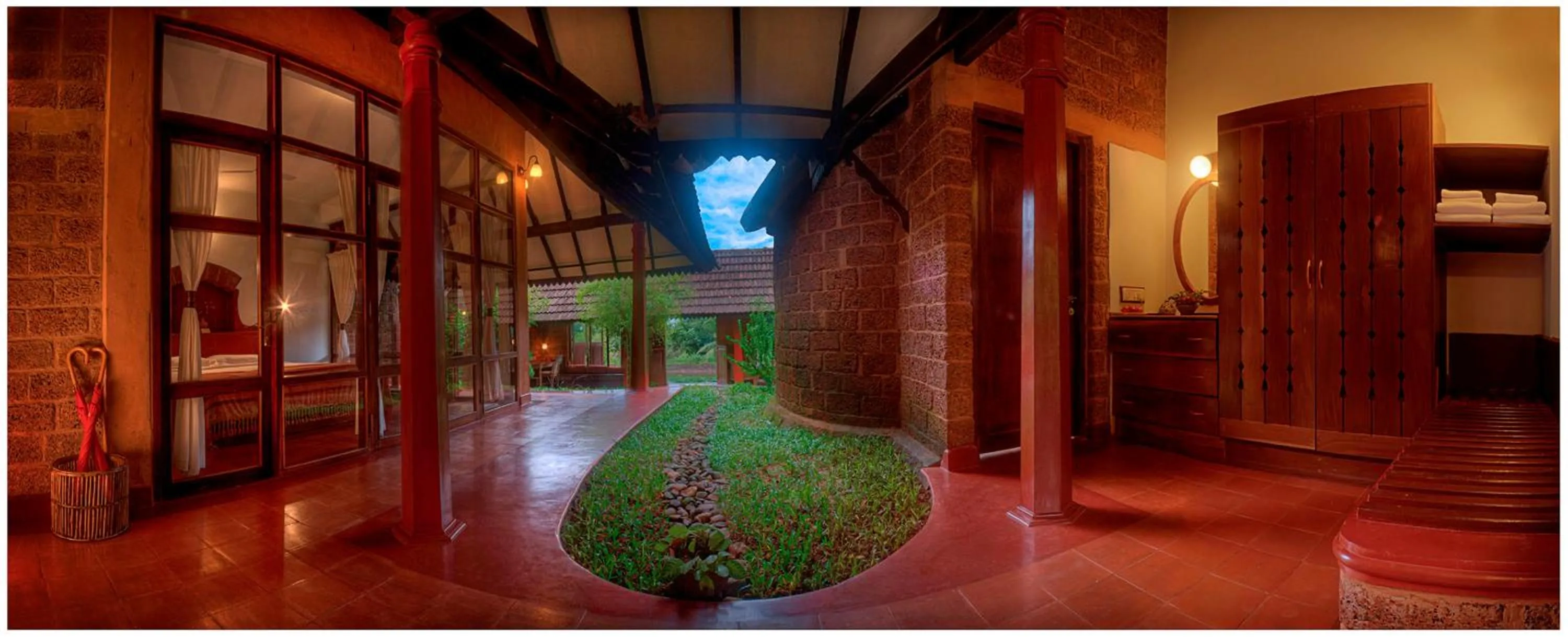 Lobby or reception in SwaSwara Wellness - A CGH Earth Experience, Gokarna