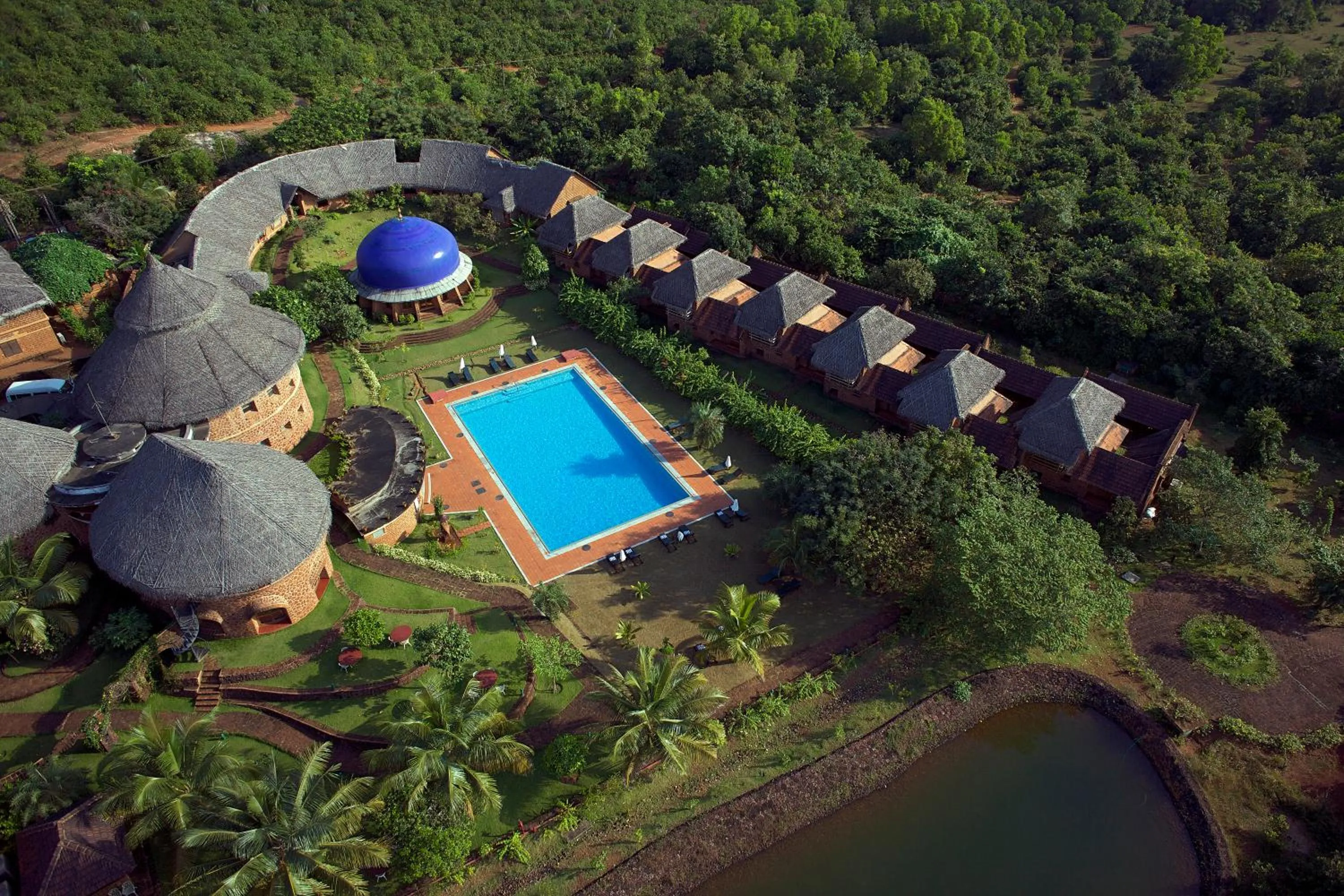 Swimming pool in SwaSwara Wellness - A CGH Earth Experience, Gokarna