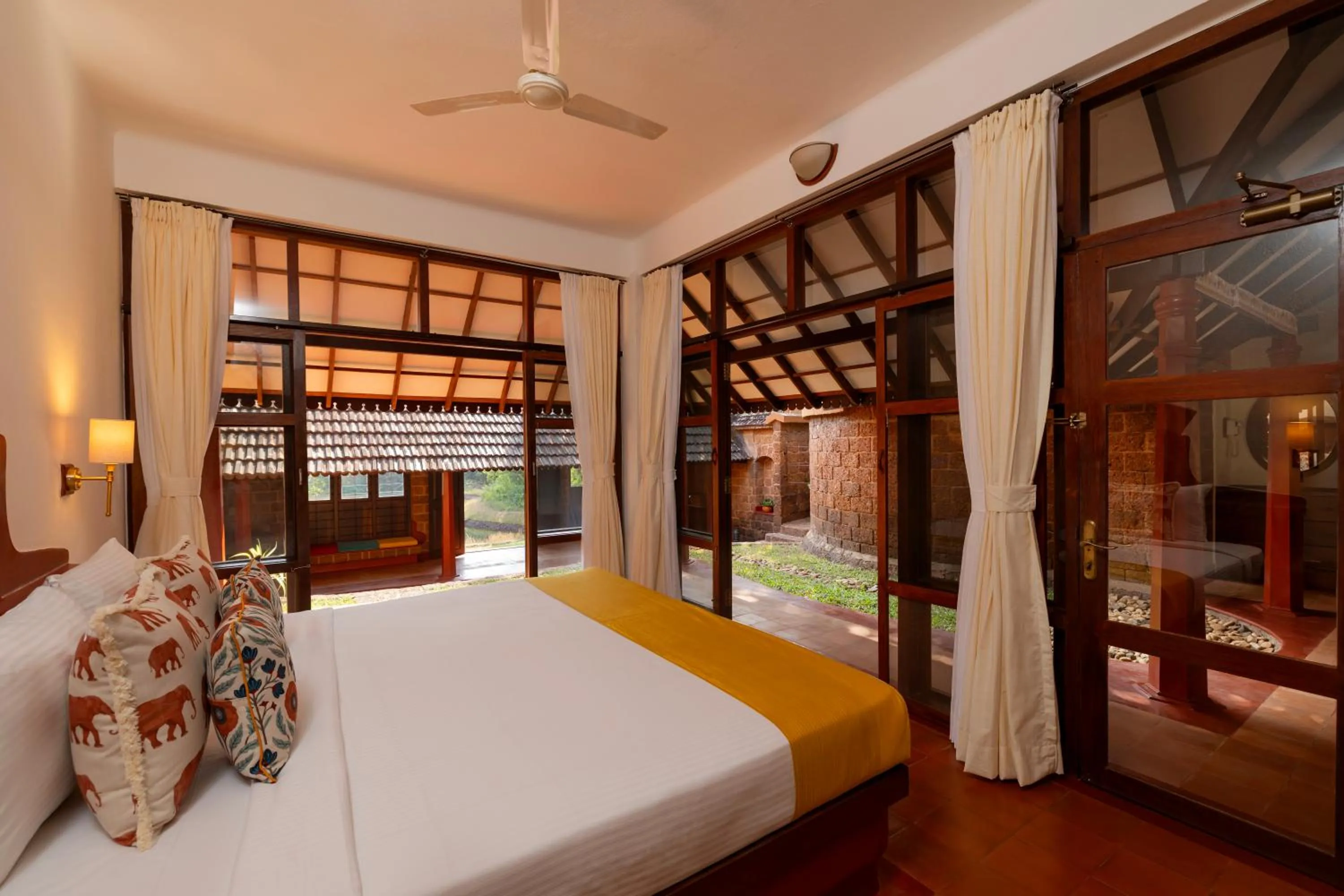 Bed in SwaSwara Wellness - A CGH Earth Experience, Gokarna