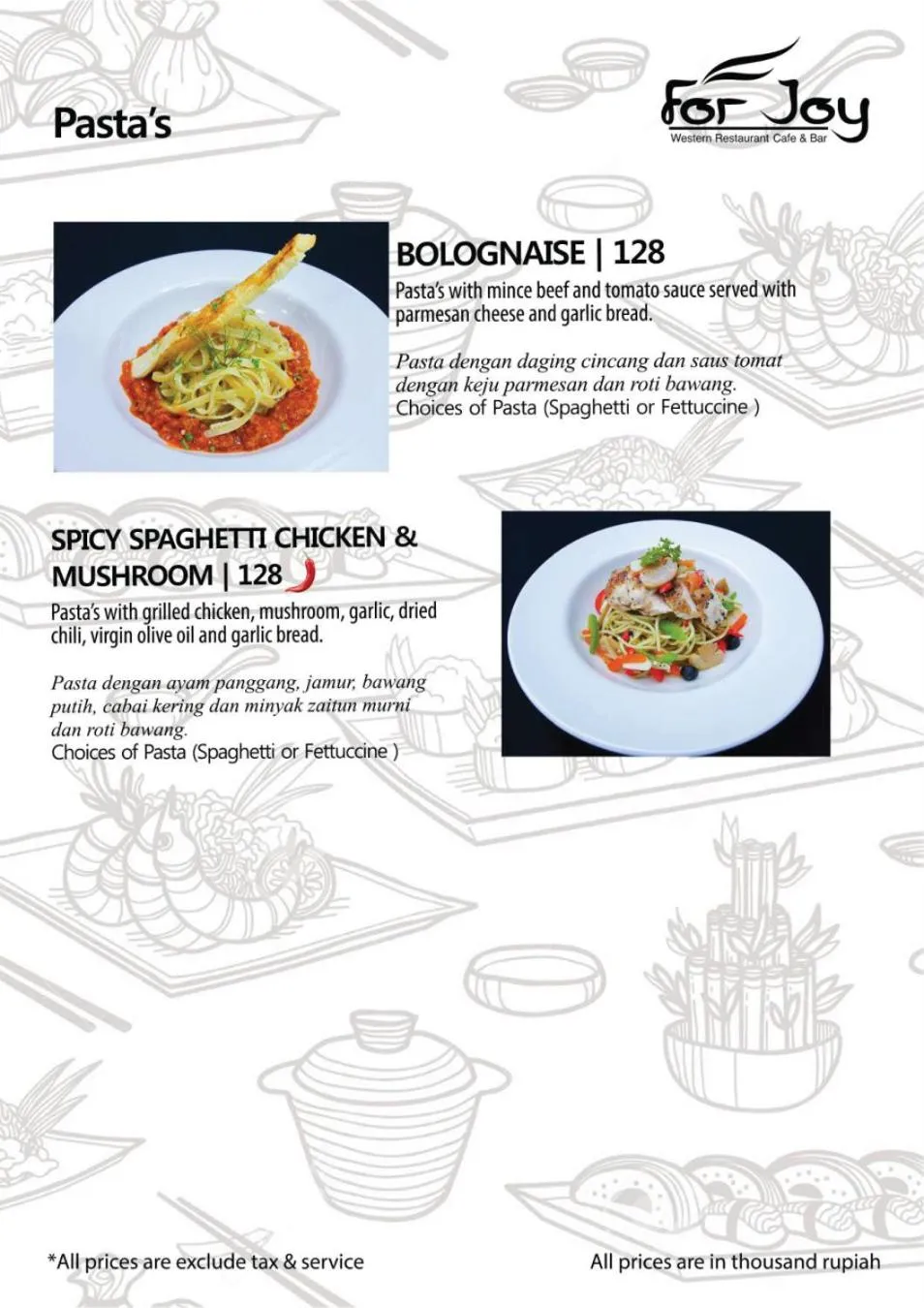 Food in Forbis Hotel