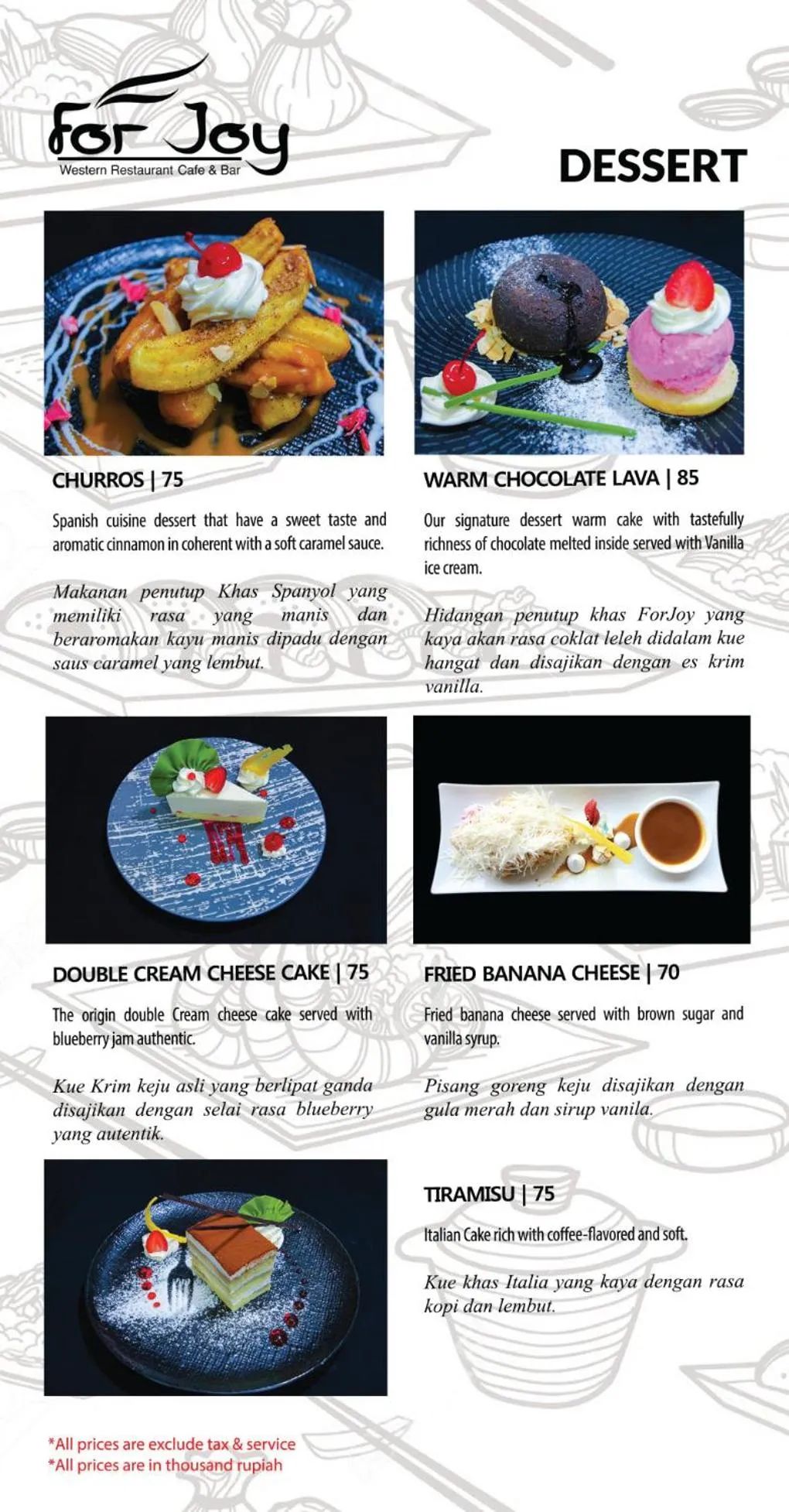 Food in Forbis Hotel