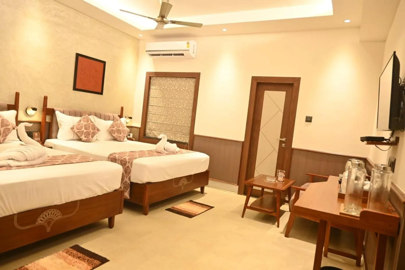 Bed in Hotel Sonar Bangla Tarapith