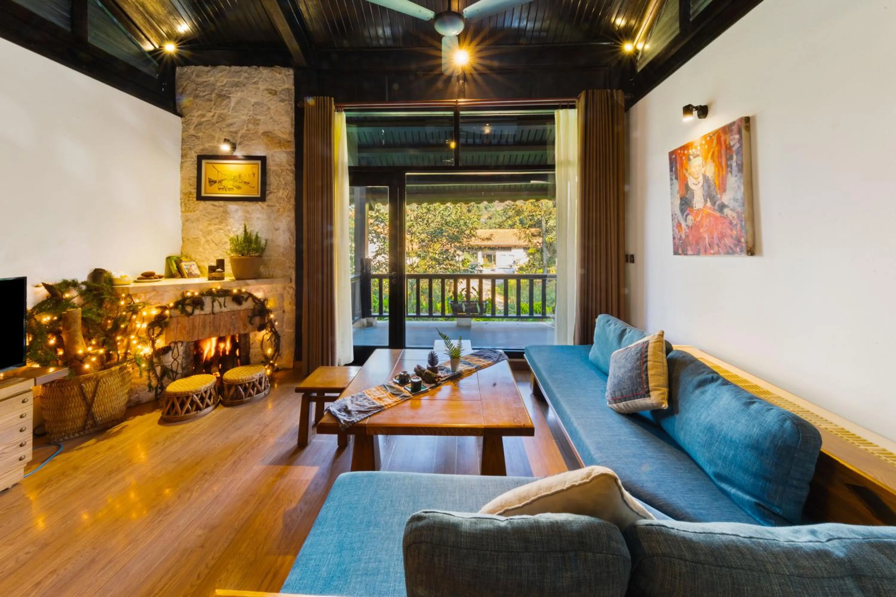 Living room in Sapa Jade Hill Resort & Spa