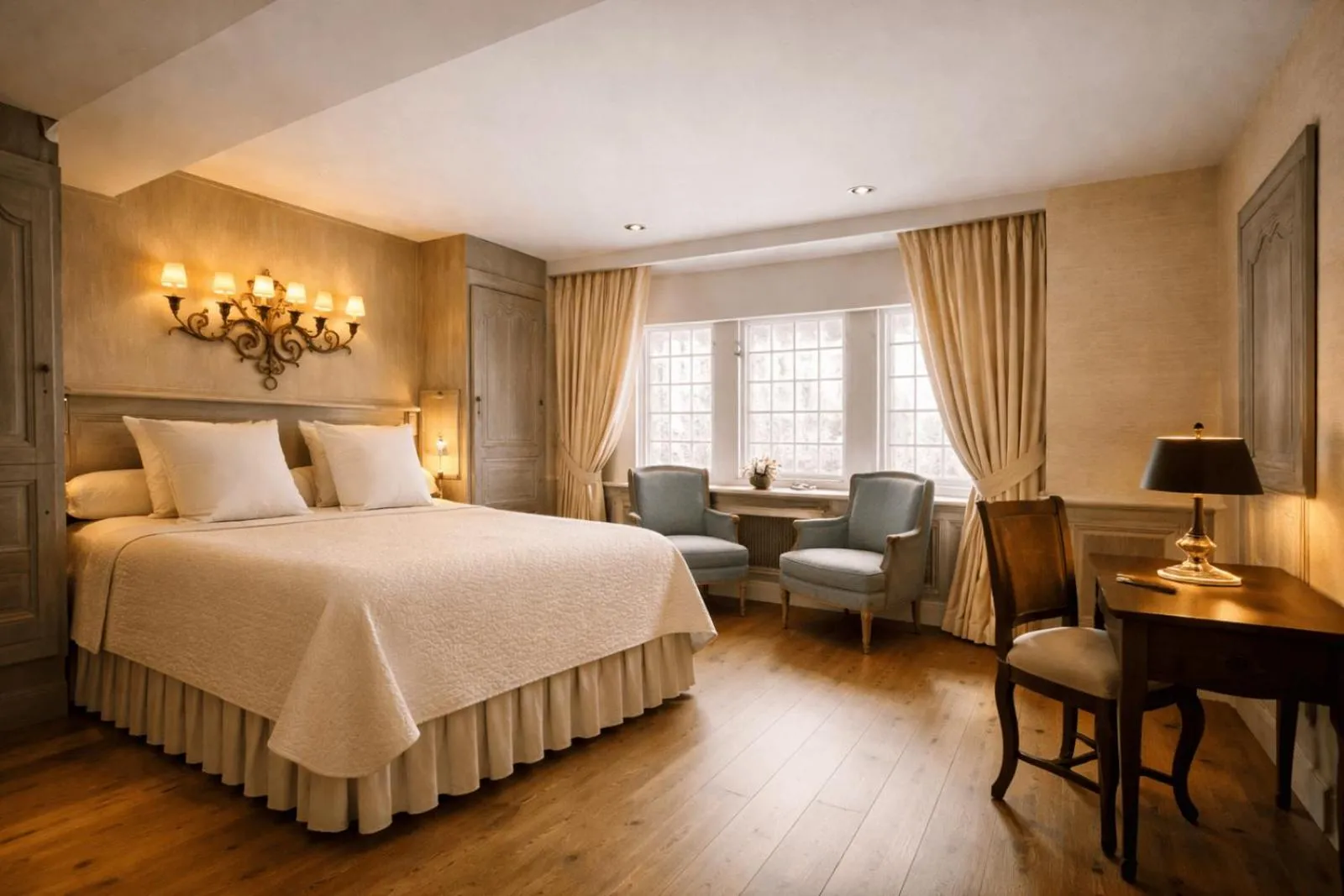 Bed in Relais Bourgondisch Cruyce, A Luxe Worldwide Hotel
