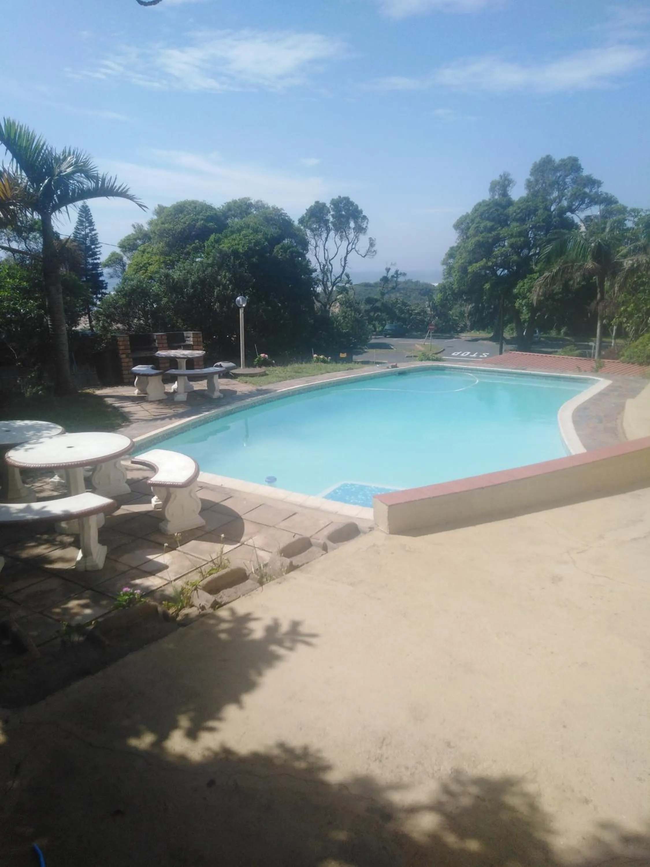 Pool view in Doonside Holiday Apartments