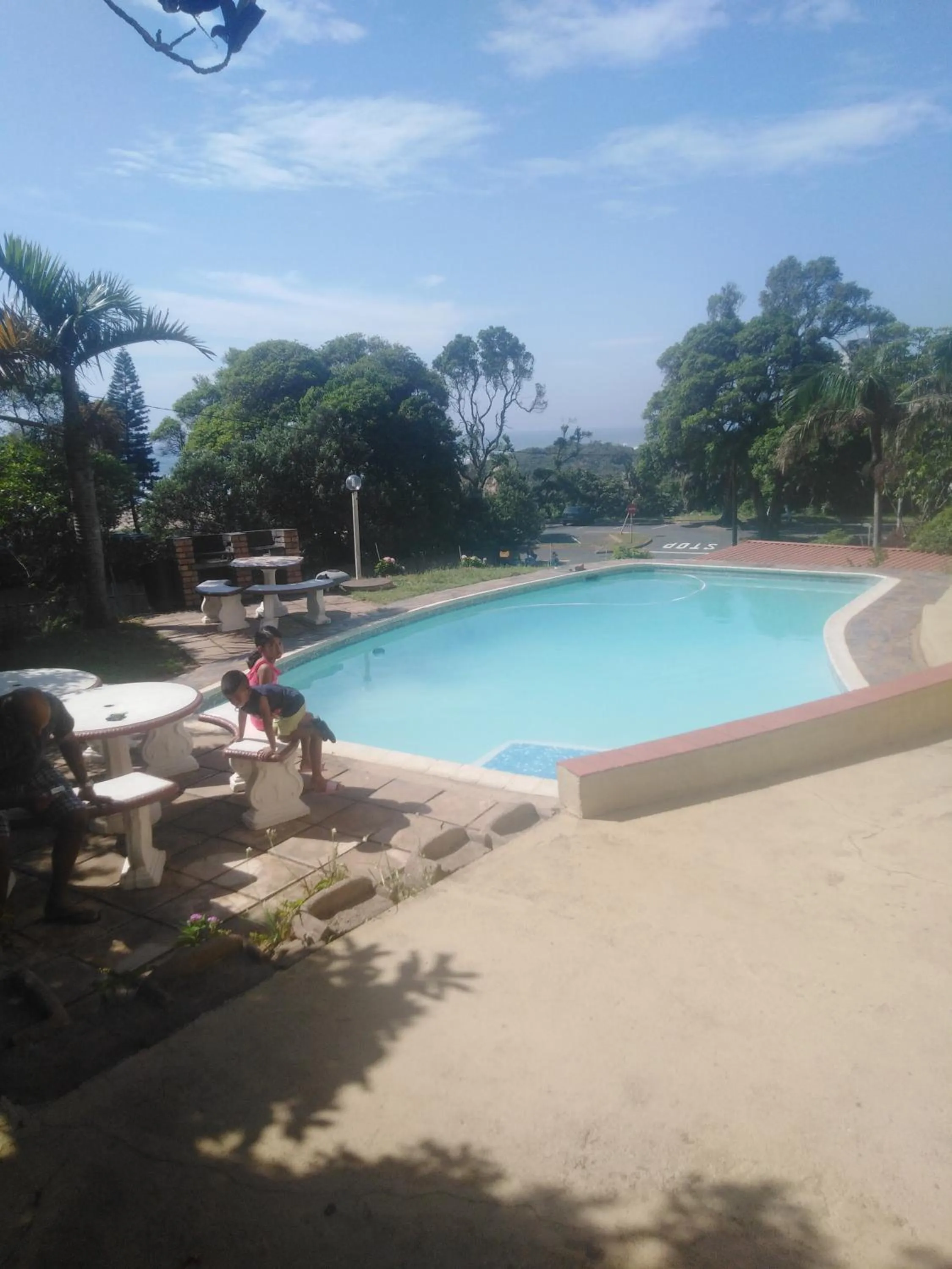 Pool view in Doonside Holiday Apartments