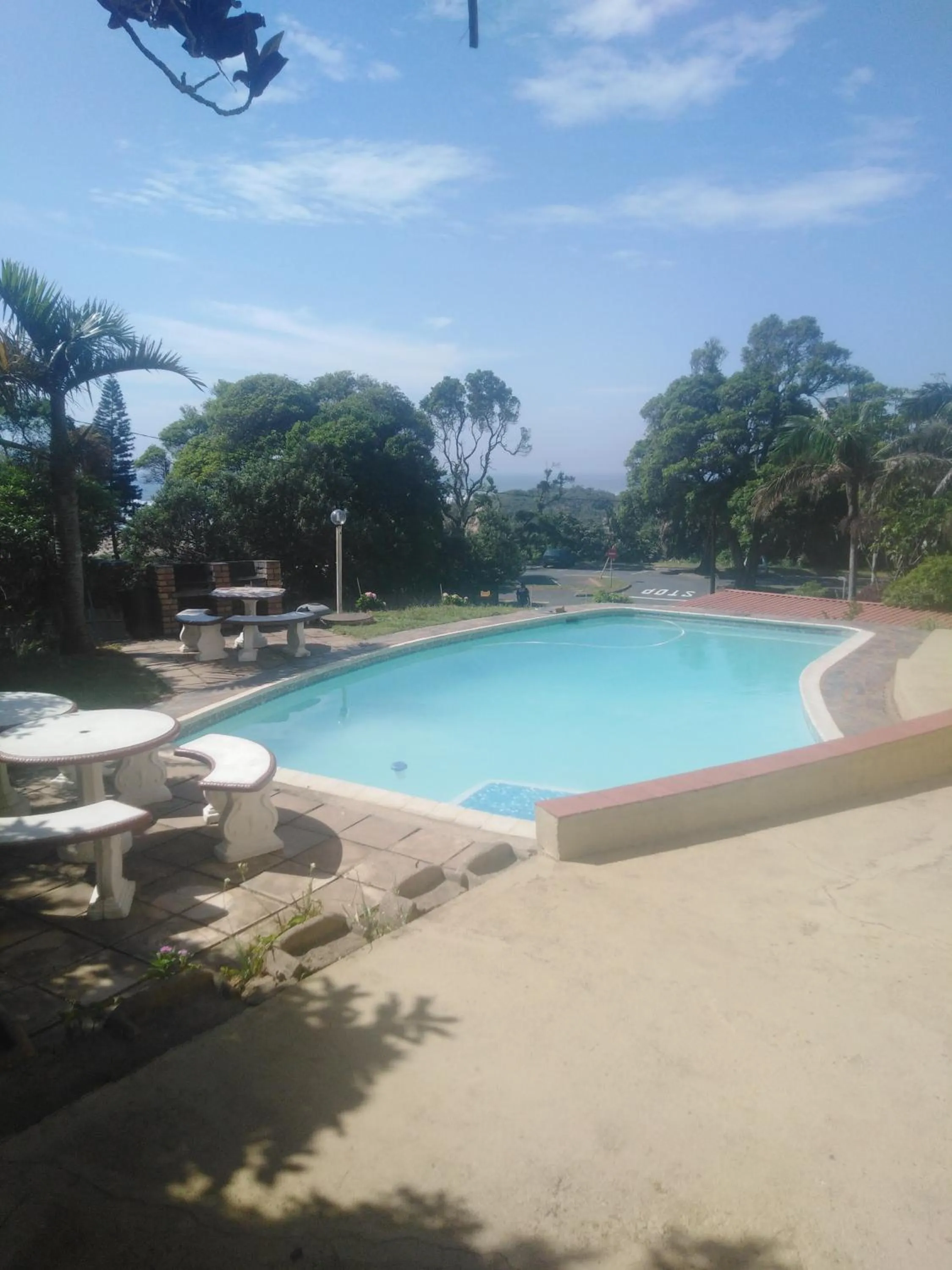 Pool view in Doonside Holiday Apartments