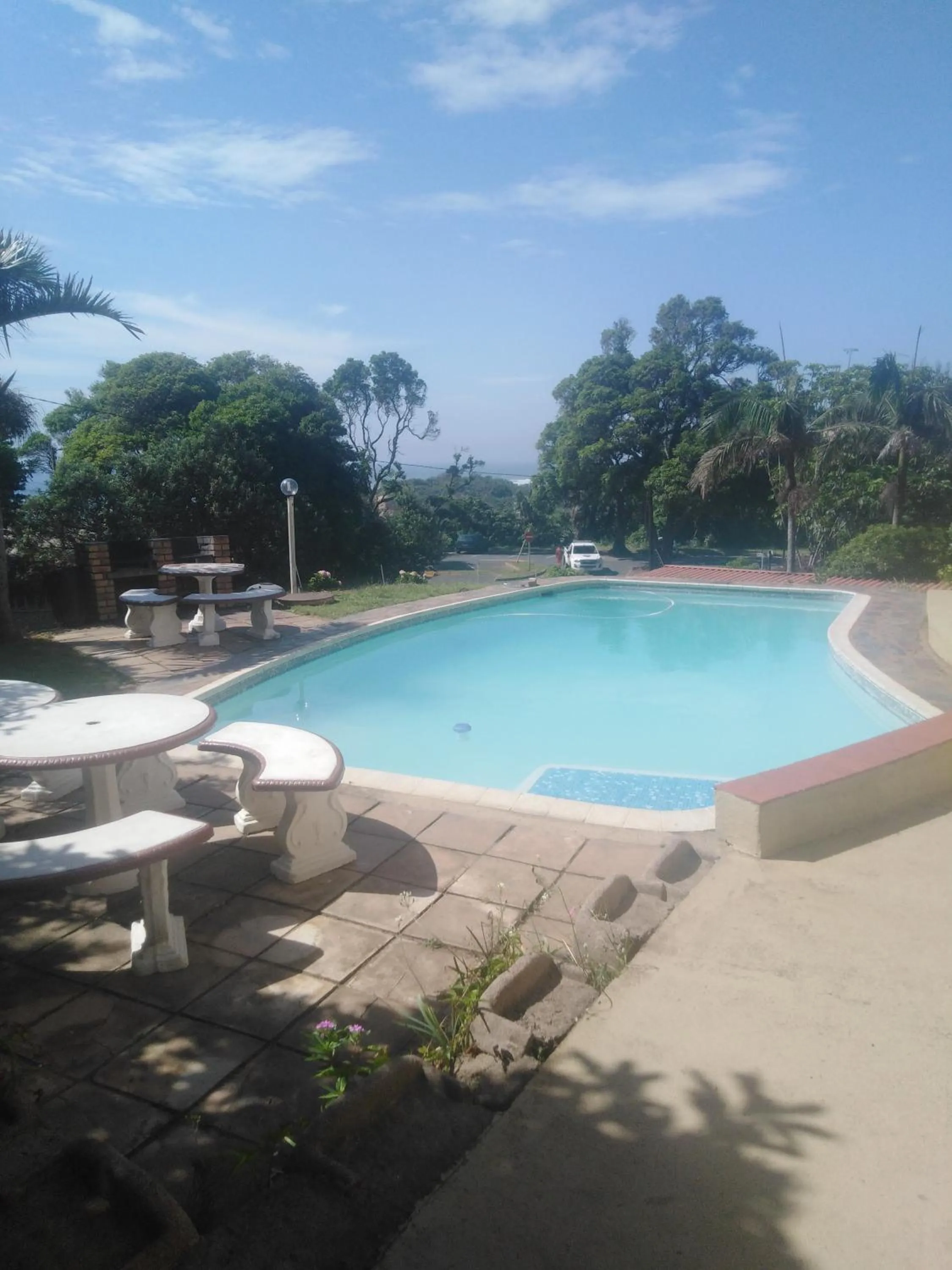 Pool view in Doonside Holiday Apartments