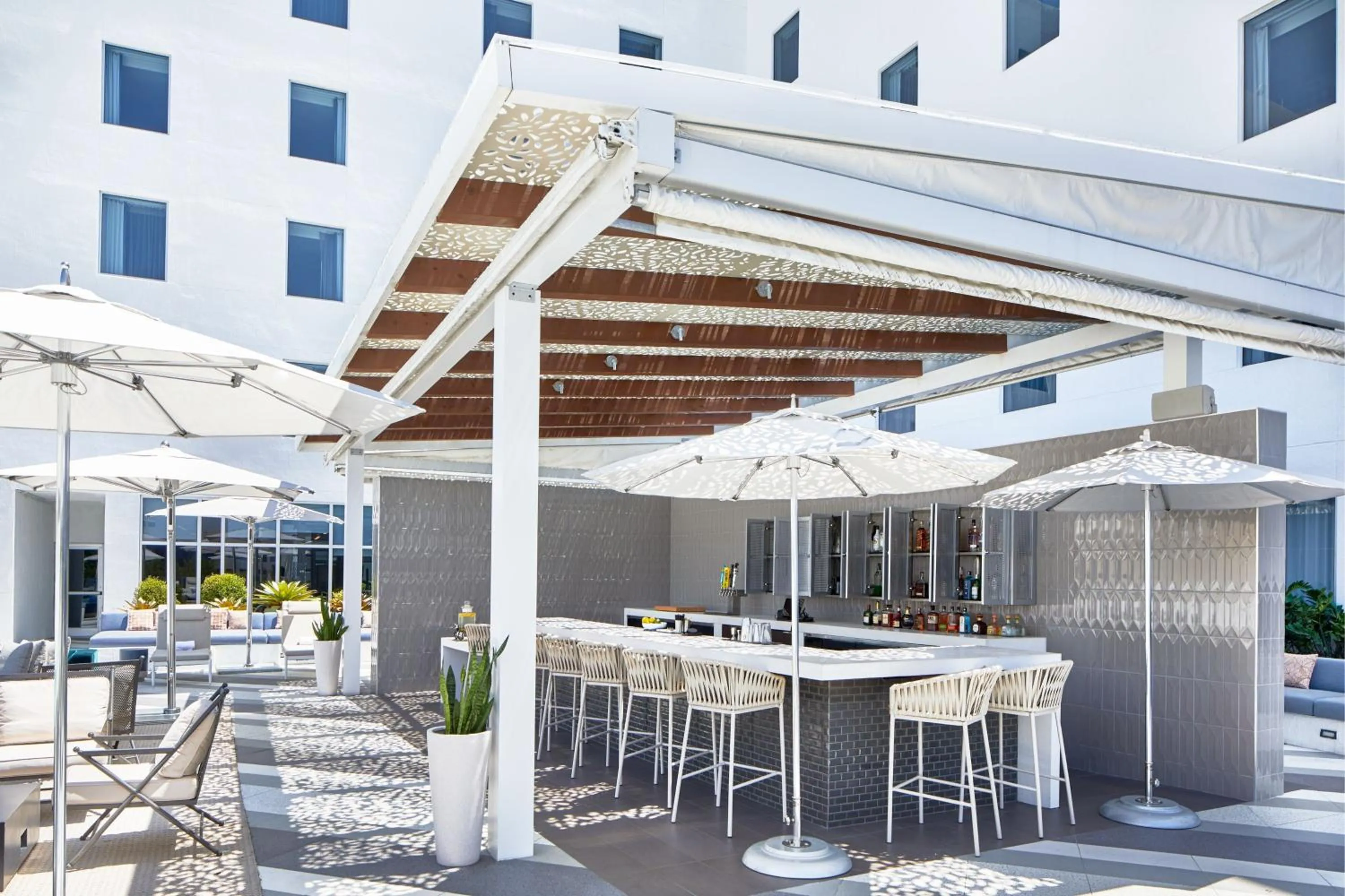 Swimming pool in AC Hotel by Marriott Miami Aventura