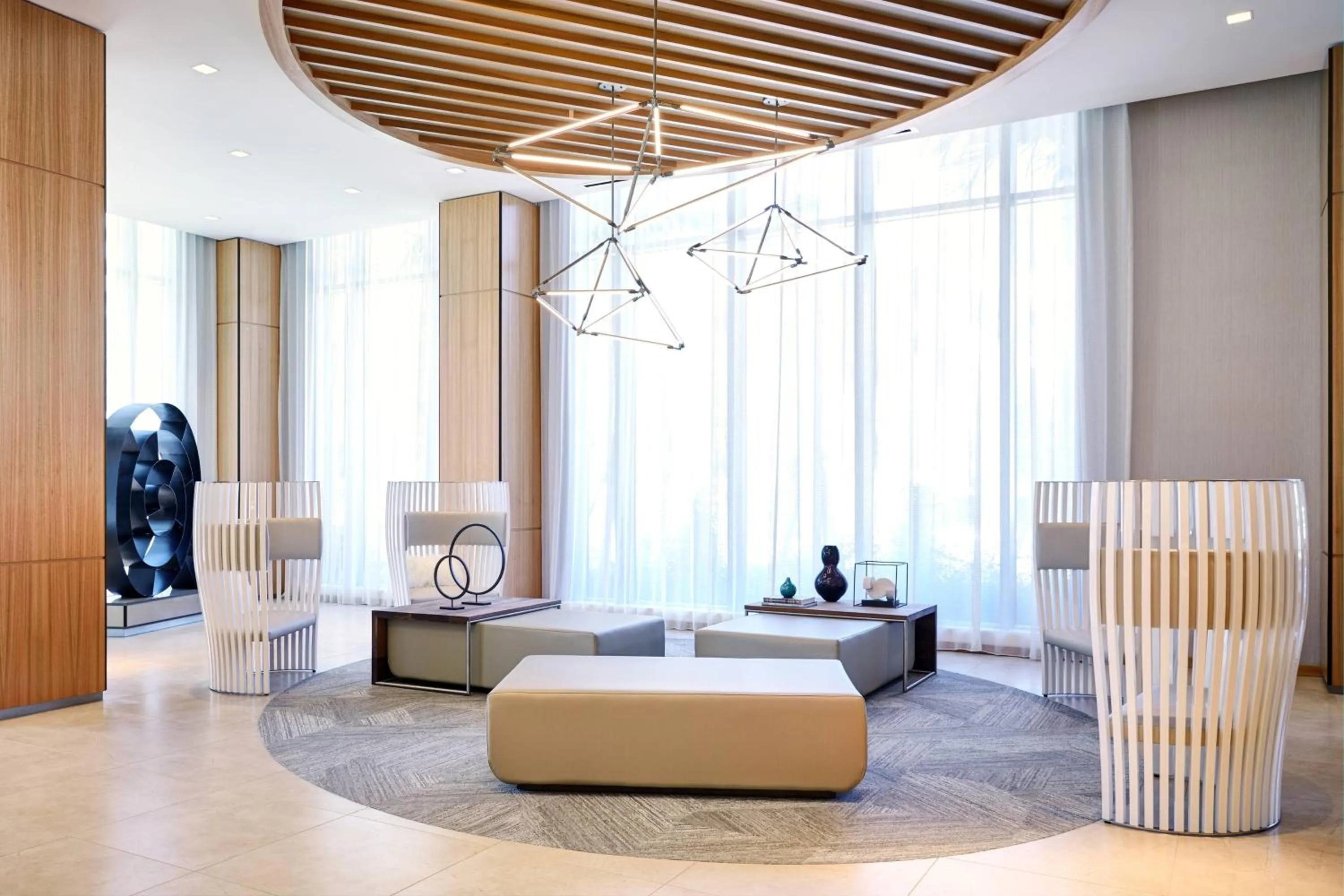 Lobby or reception, Bed in AC Hotel by Marriott Miami Aventura