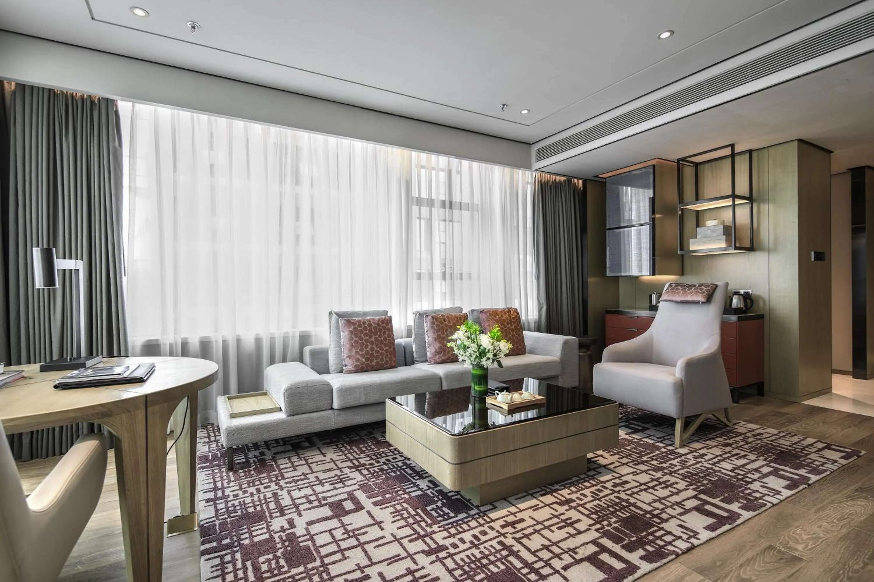 Seating area in Chengdu Marriott Hotel Financial Centre