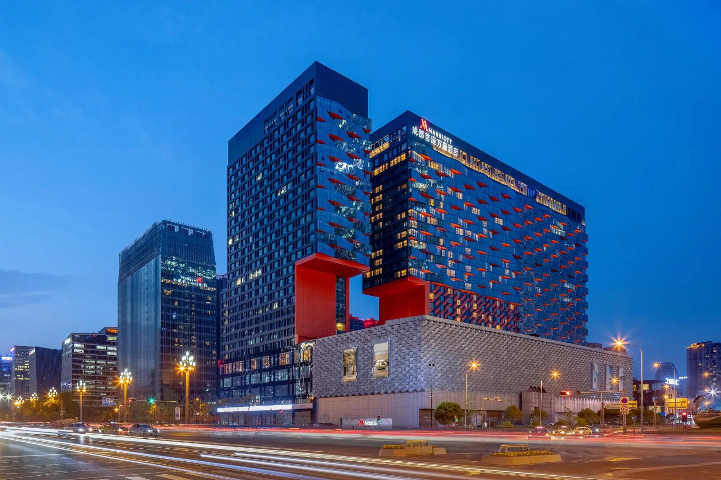 Property building in Chengdu Marriott Hotel Financial Centre