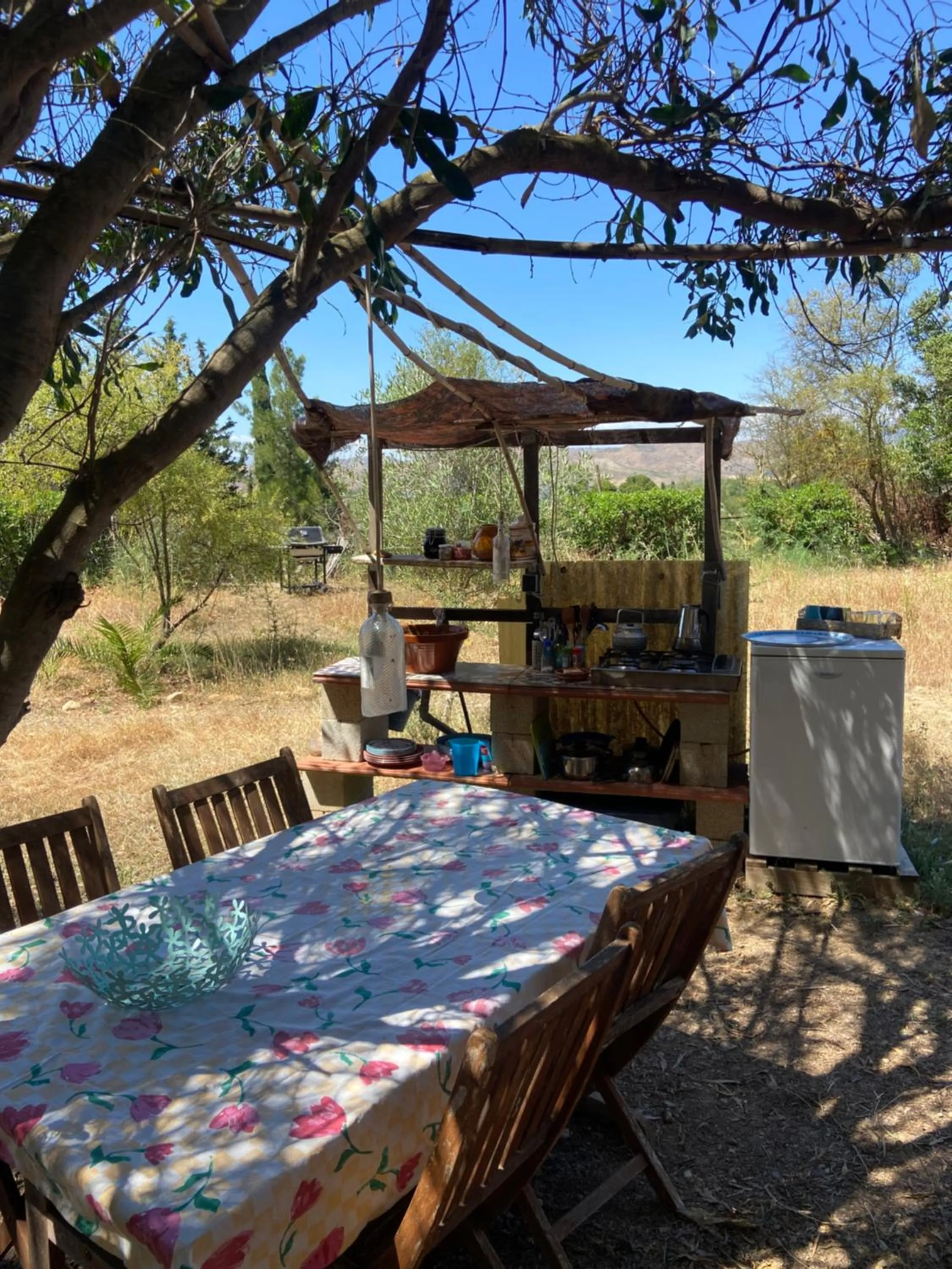 Dining area in Finca Fahala