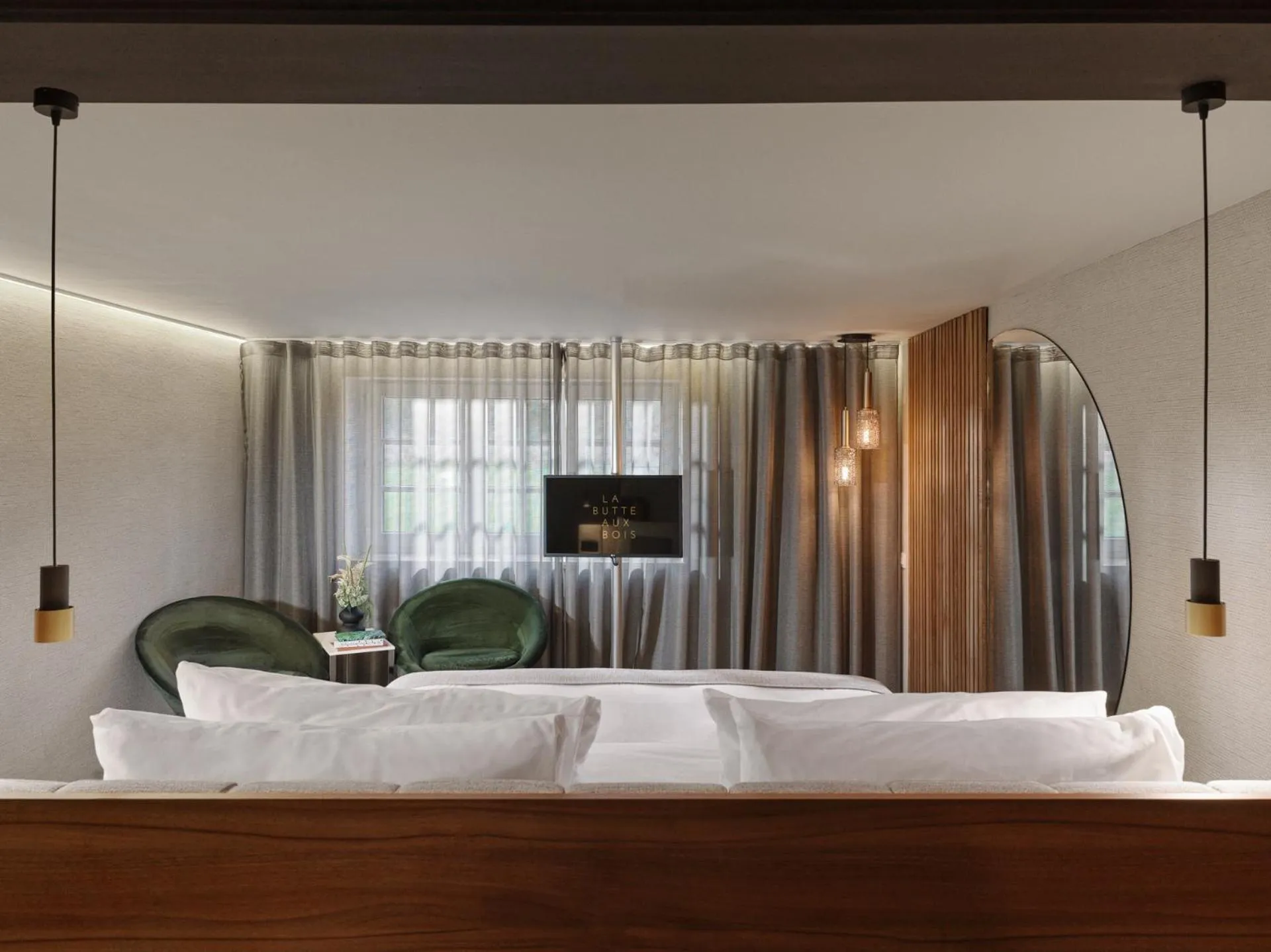 Bedroom in La Butte aux Bois a Small Luxury Hotel of the World