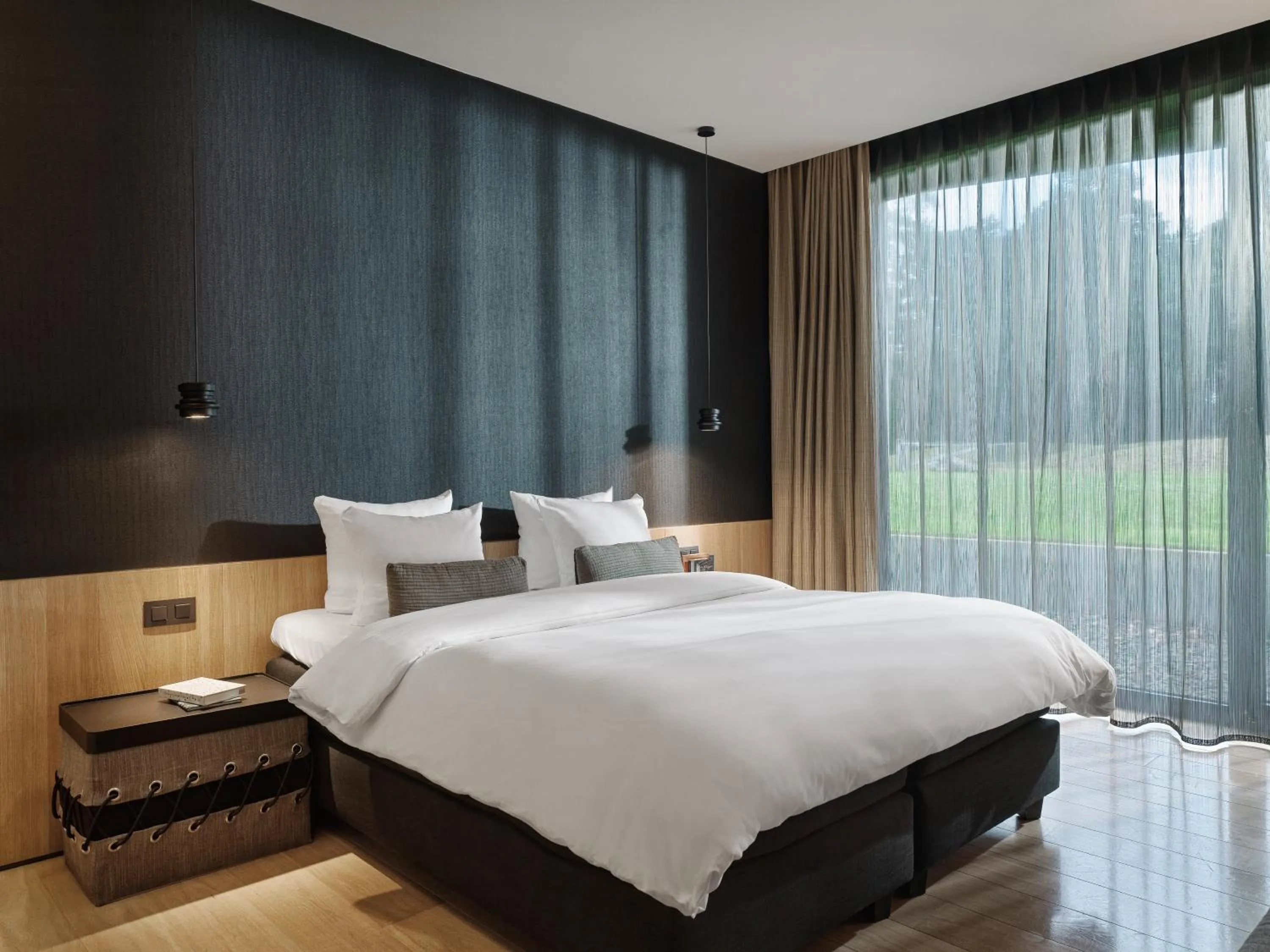 Bed in La Butte aux Bois a Small Luxury Hotel of the World