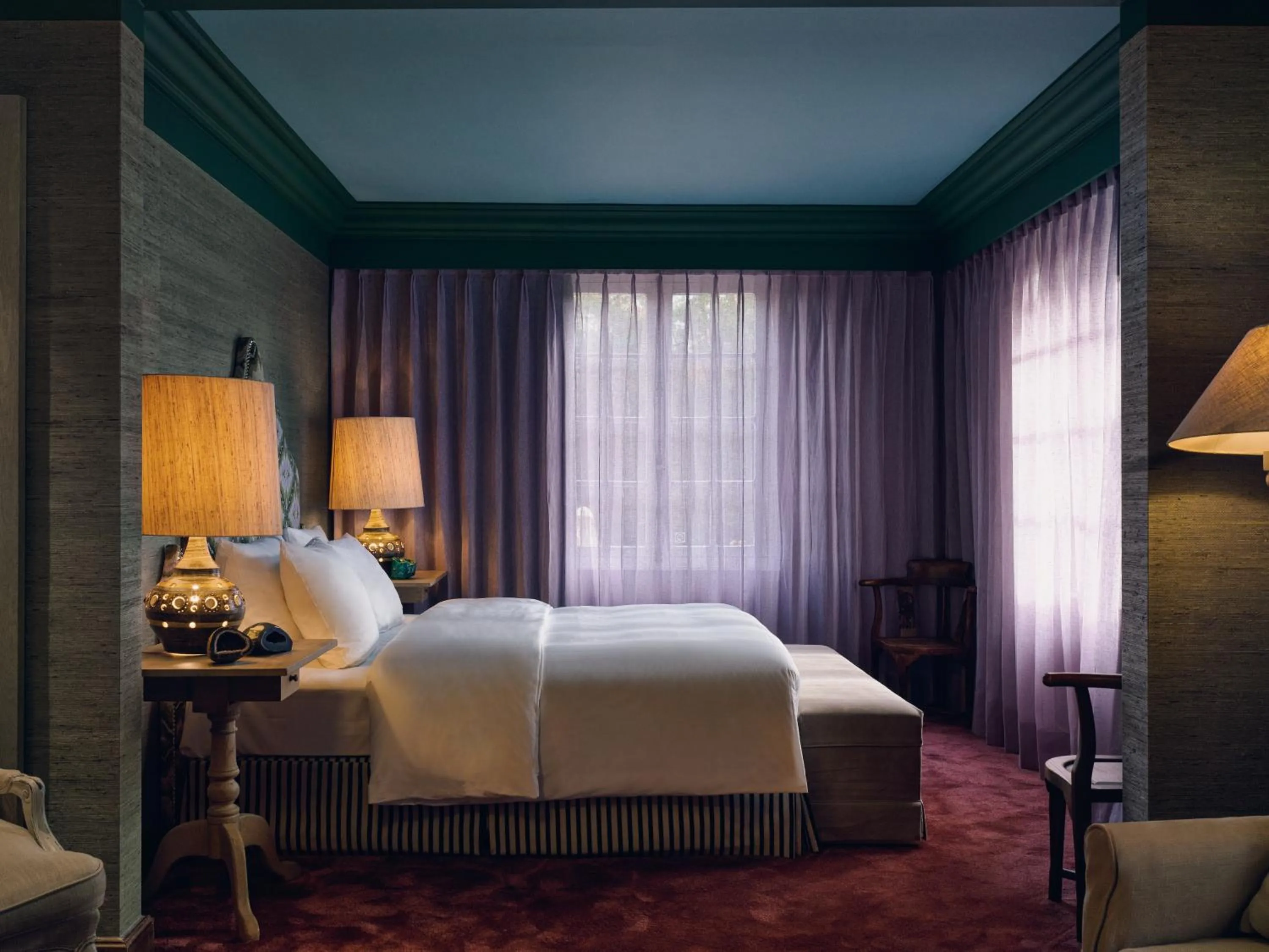 Bed in La Butte aux Bois a Small Luxury Hotel of the World