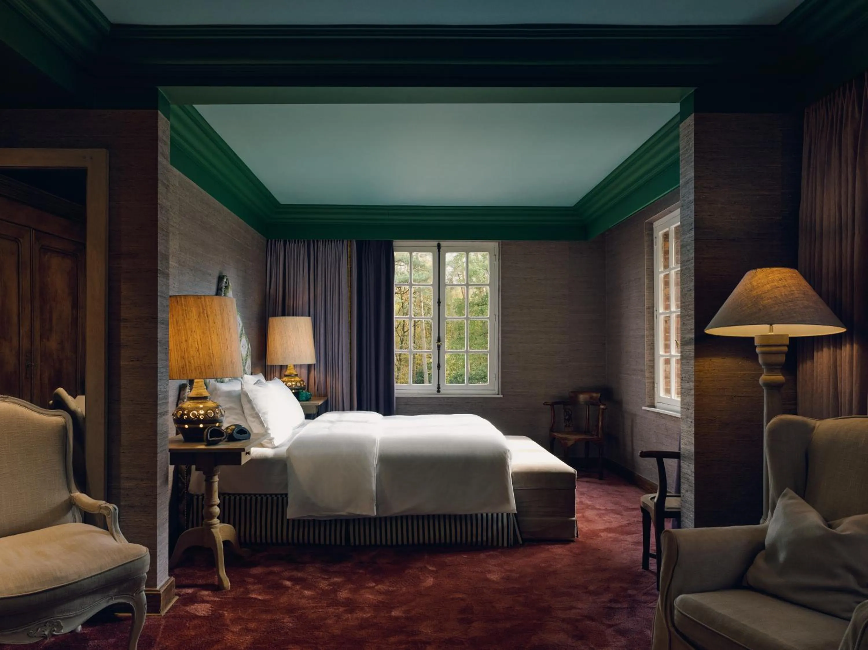 Bedroom, Bed in La Butte aux Bois a Small Luxury Hotel of the World